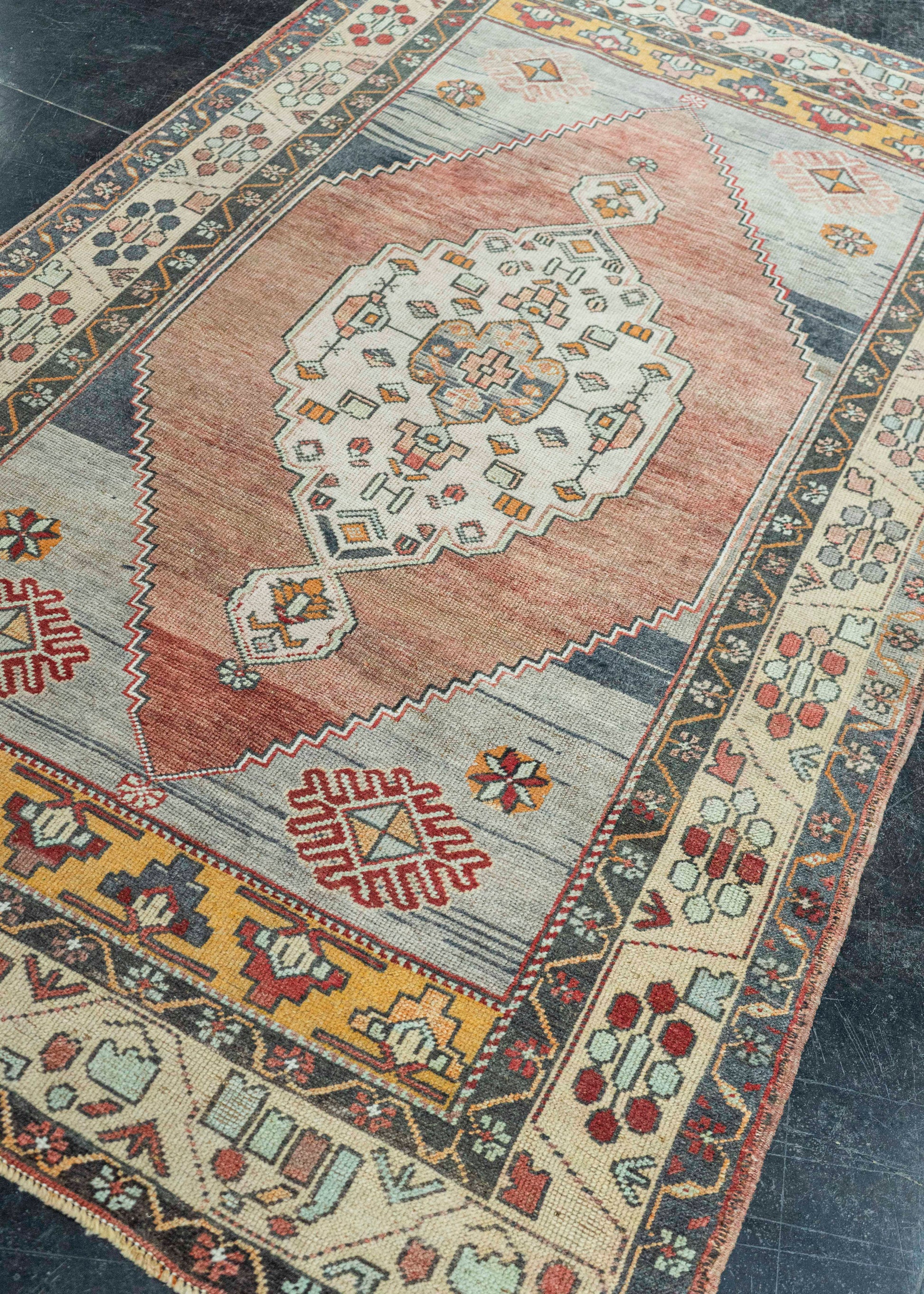 Turkish Vintage Rug 4'3" x 7'4" #20810
