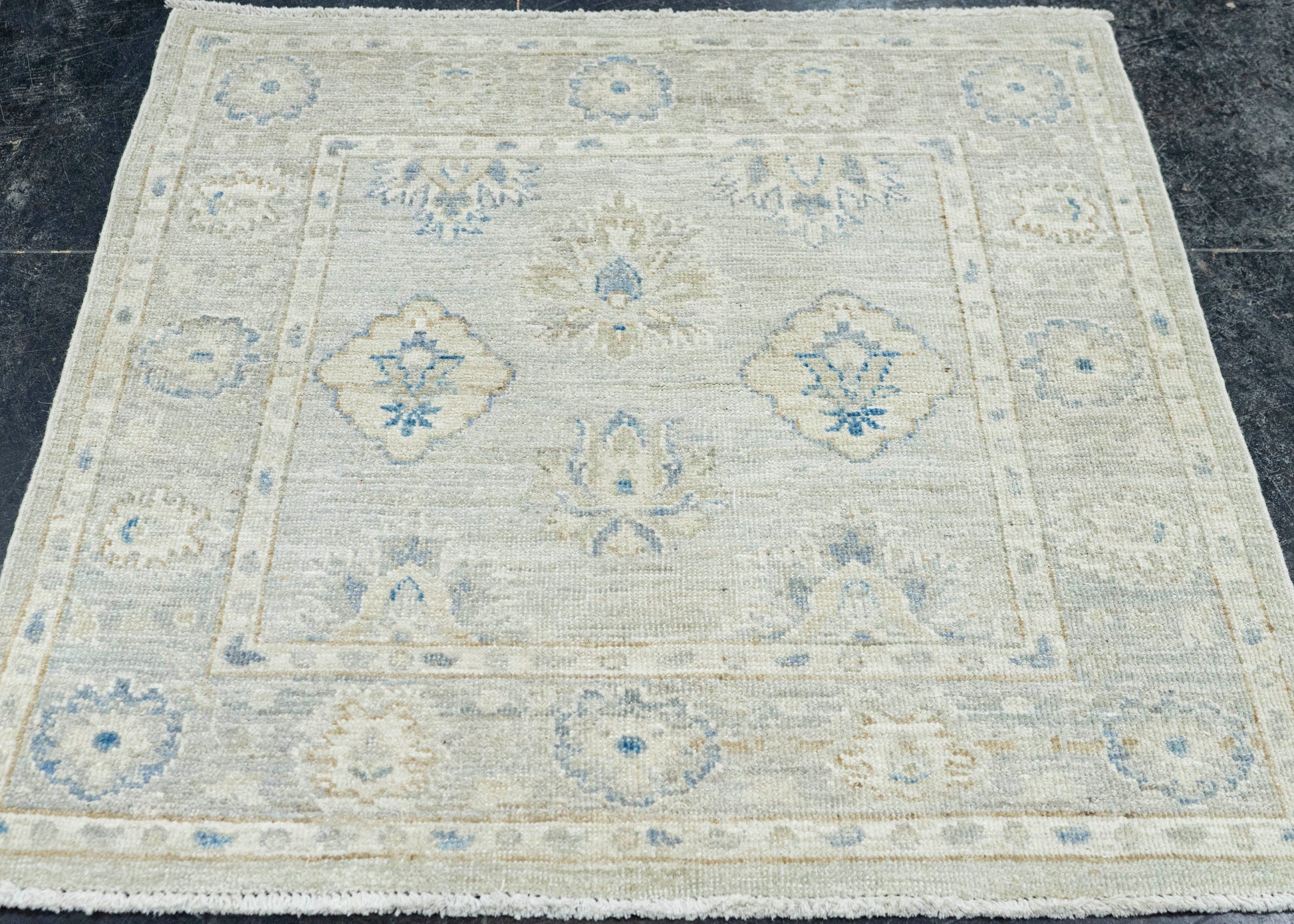 Oushak Square Rug 3'2"x 3'1" #22732