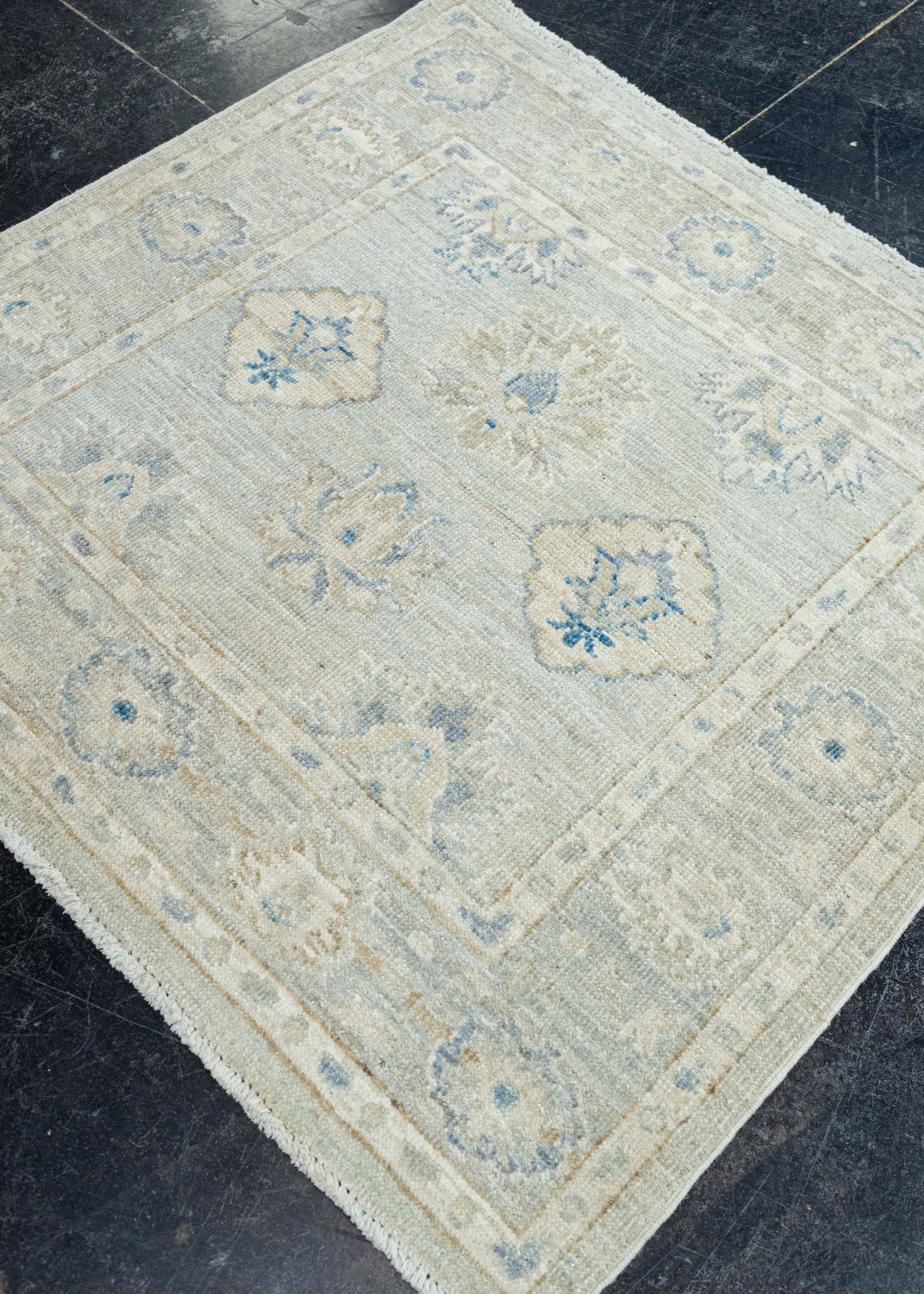 Oushak Square Rug 3'2"x 3'1" #22732