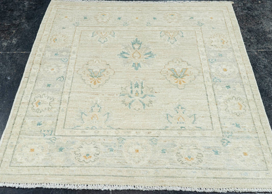 Oushak Square Rug 3'1" x 3'3" #22734