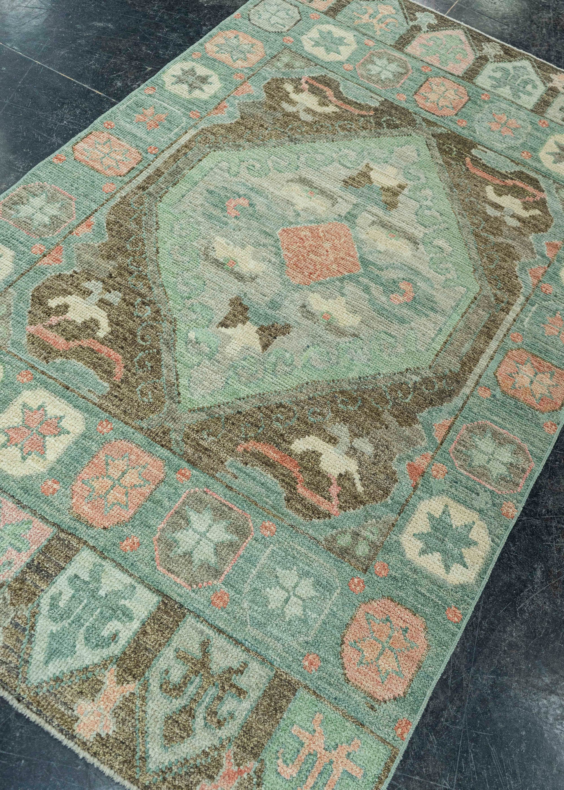 Turkish Oushak Rug 3'9"x 6'4" #20083