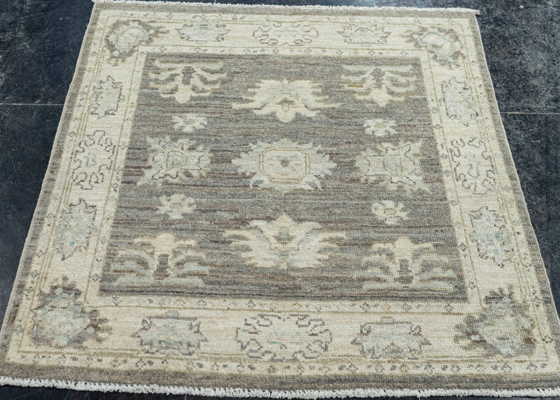 Oushak Square Rug 3' x 3'1" #22733