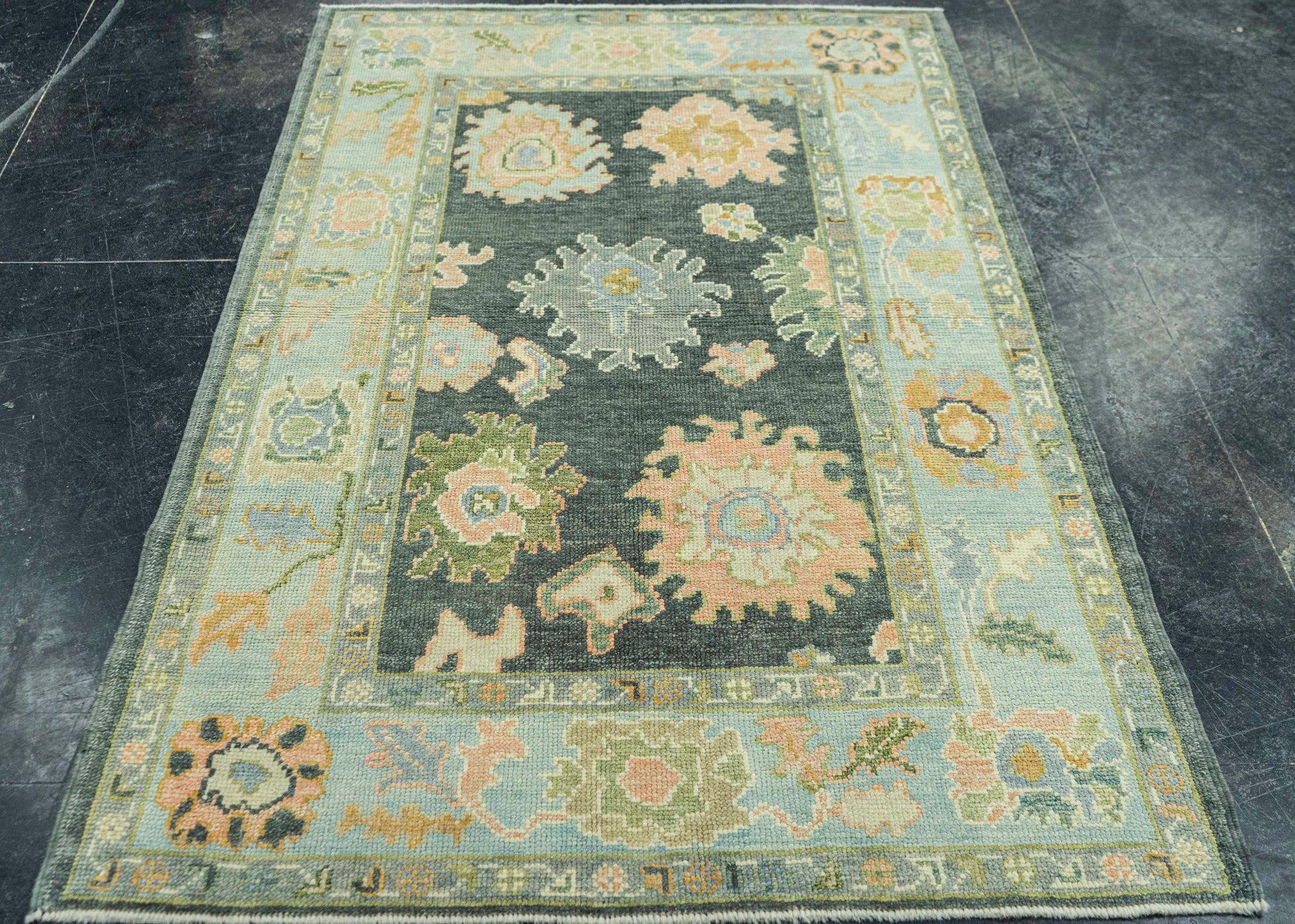 Turkish Oushak Rug 4'x 6'3" #19009
