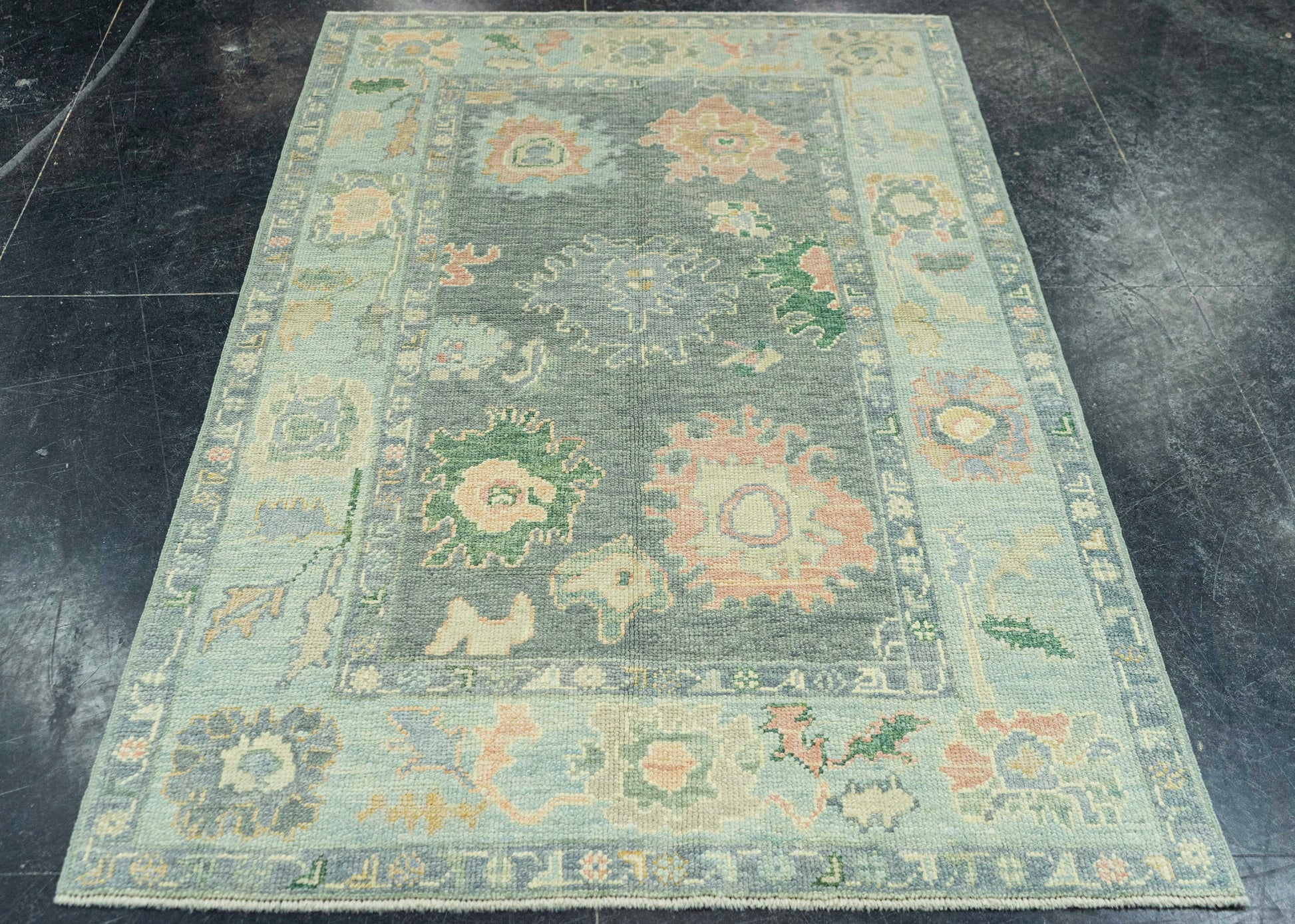 Turkish Oushak Rug 3'11"x 5'11" #19230