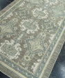 Turkish Oushak Rug 4'1"x 6'11" #19290