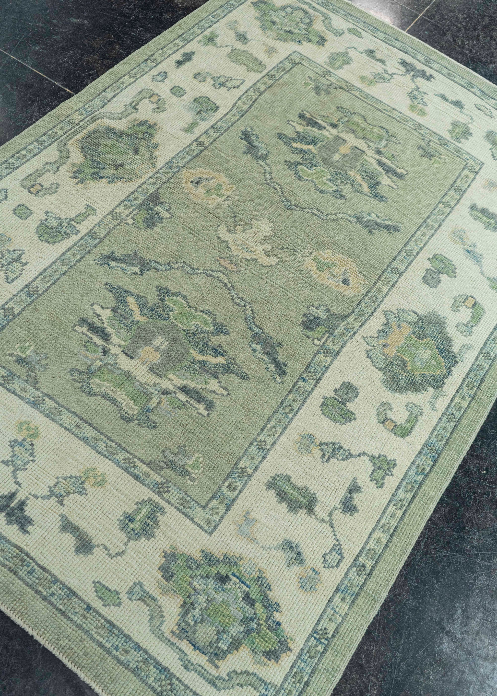 Turkish Oushak Rug 3'9"x 5'8" #19116