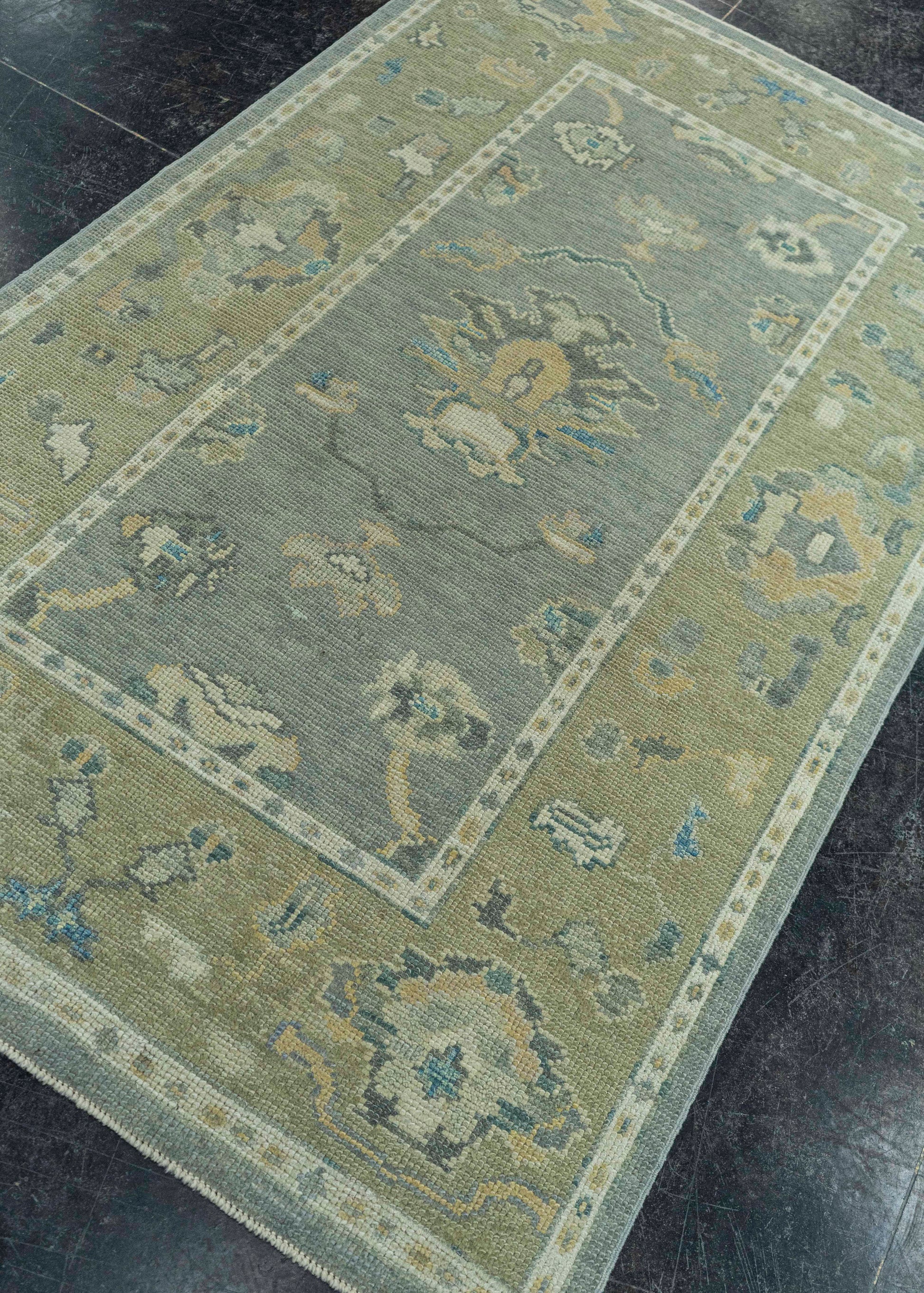 Turkish Oushak Rug 3'9"x 6'1" #19135