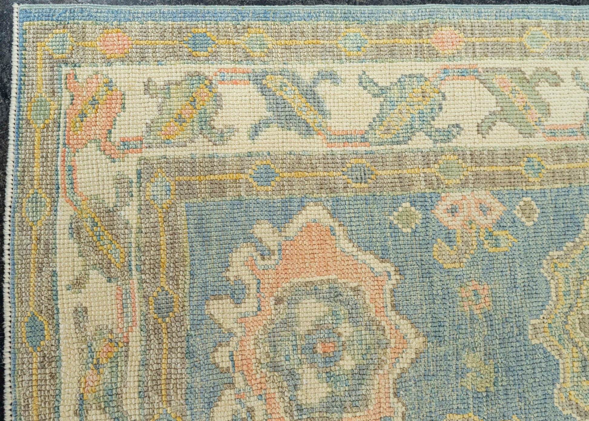 Turkish Oushak Rug 2'11" x 3'11" #22194