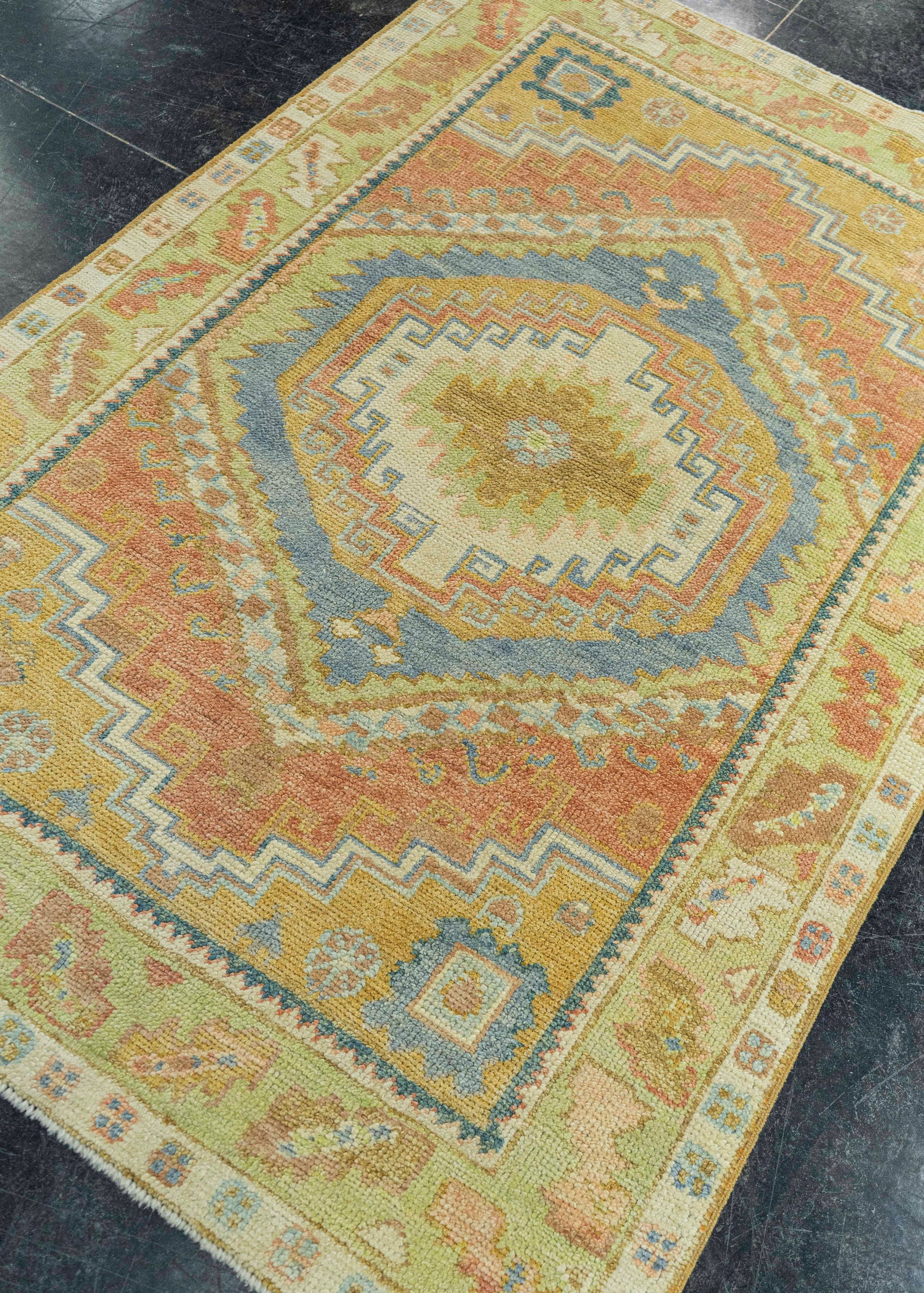 Turkish Oushak Rug 3'10"x 5'10" #19079