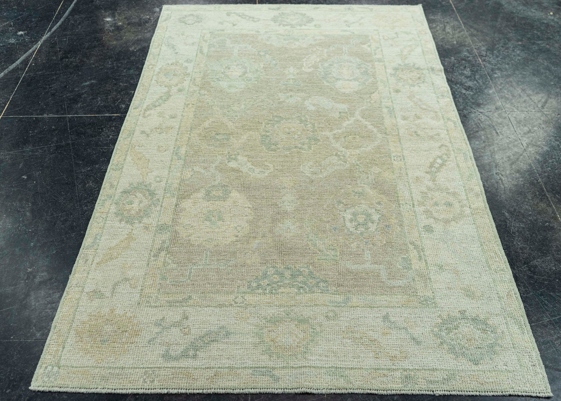 Turkish Oushak Rug 3'11"x 6'2" #19366