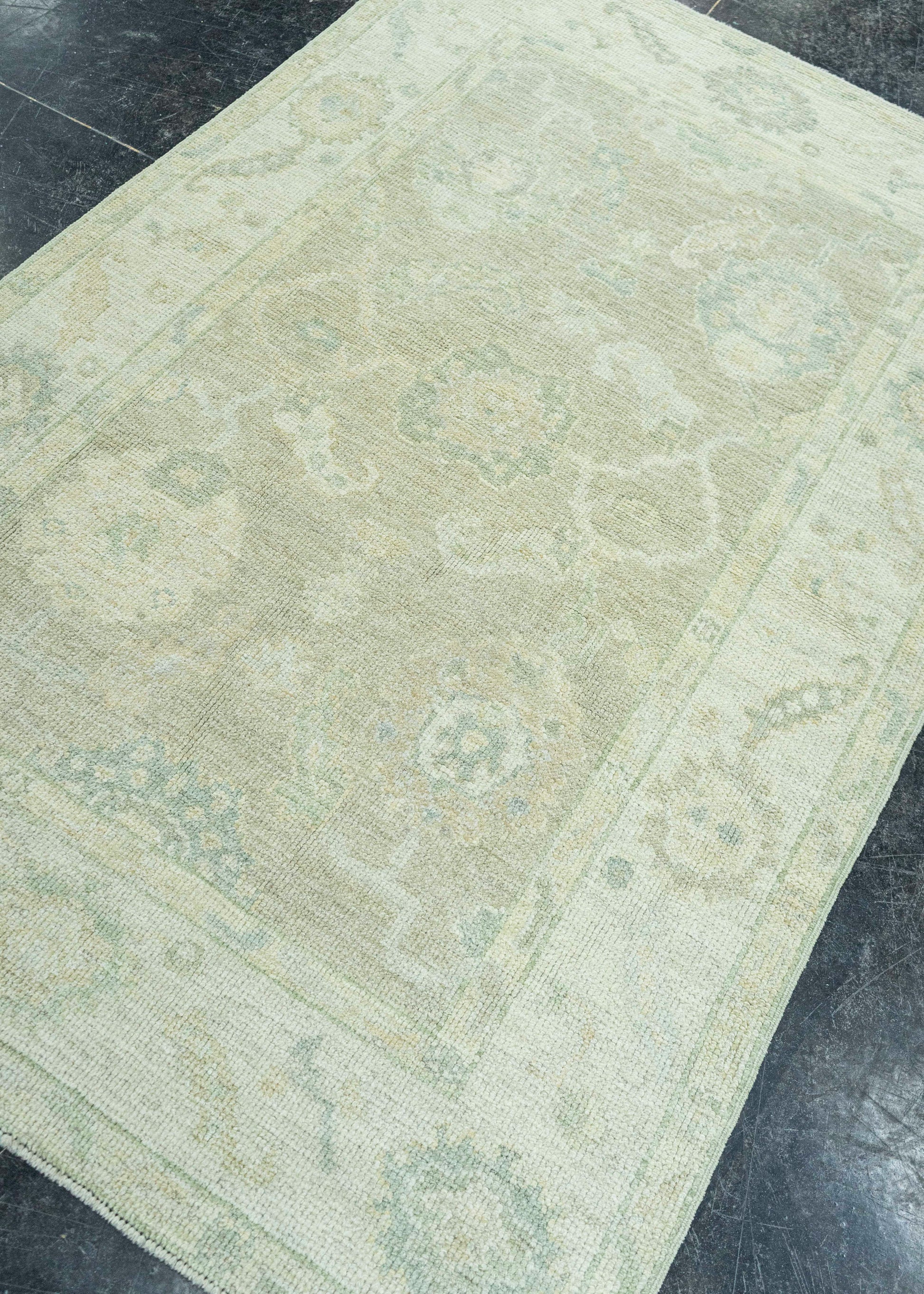 Turkish Oushak Rug 3'11"x 6'2" #19366