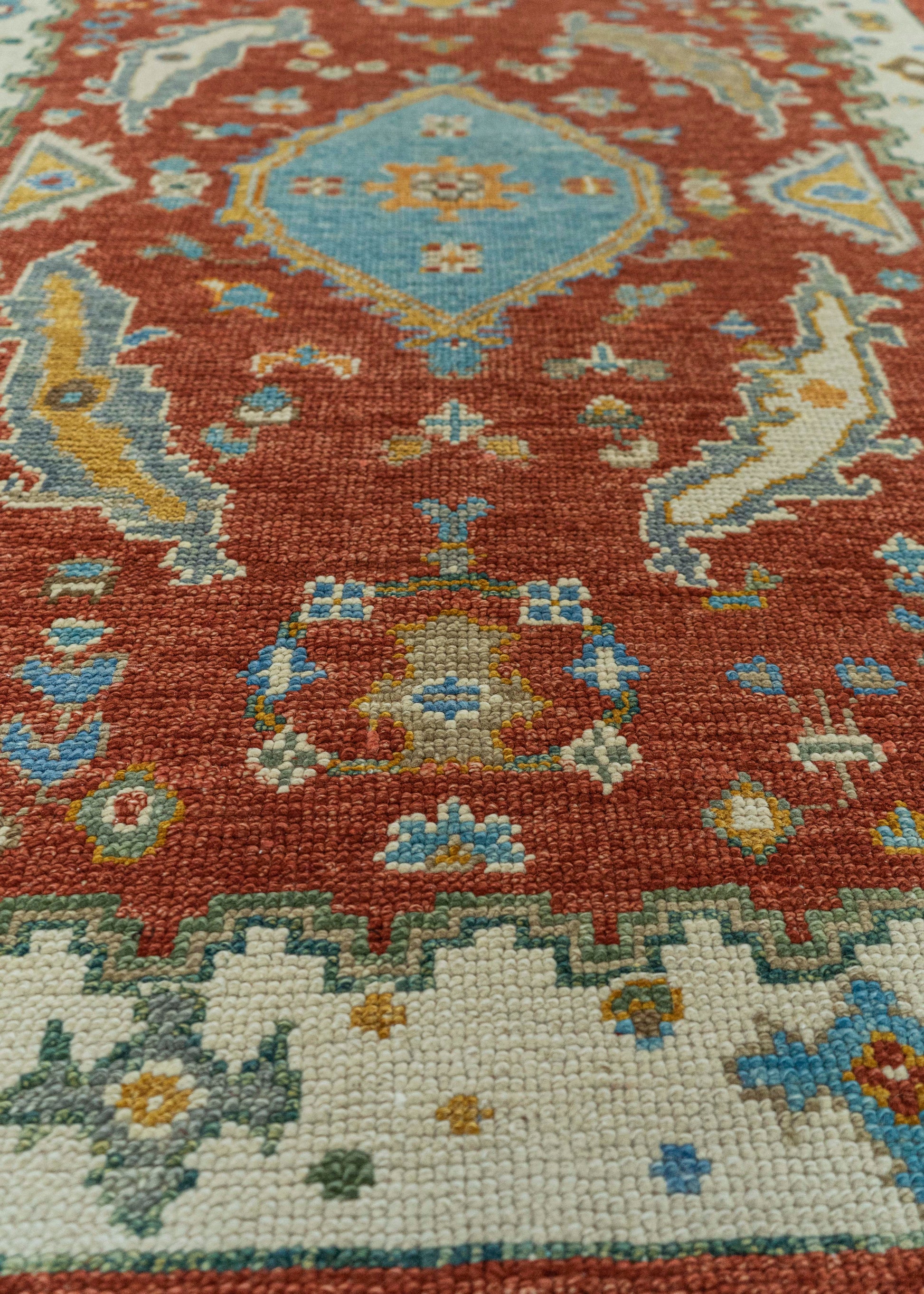 Turkish Oushak Rug 3'10"x 5'10" #19548
