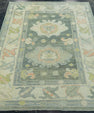 Turkish Oushak Rug 3'10" x 5'4" #20109