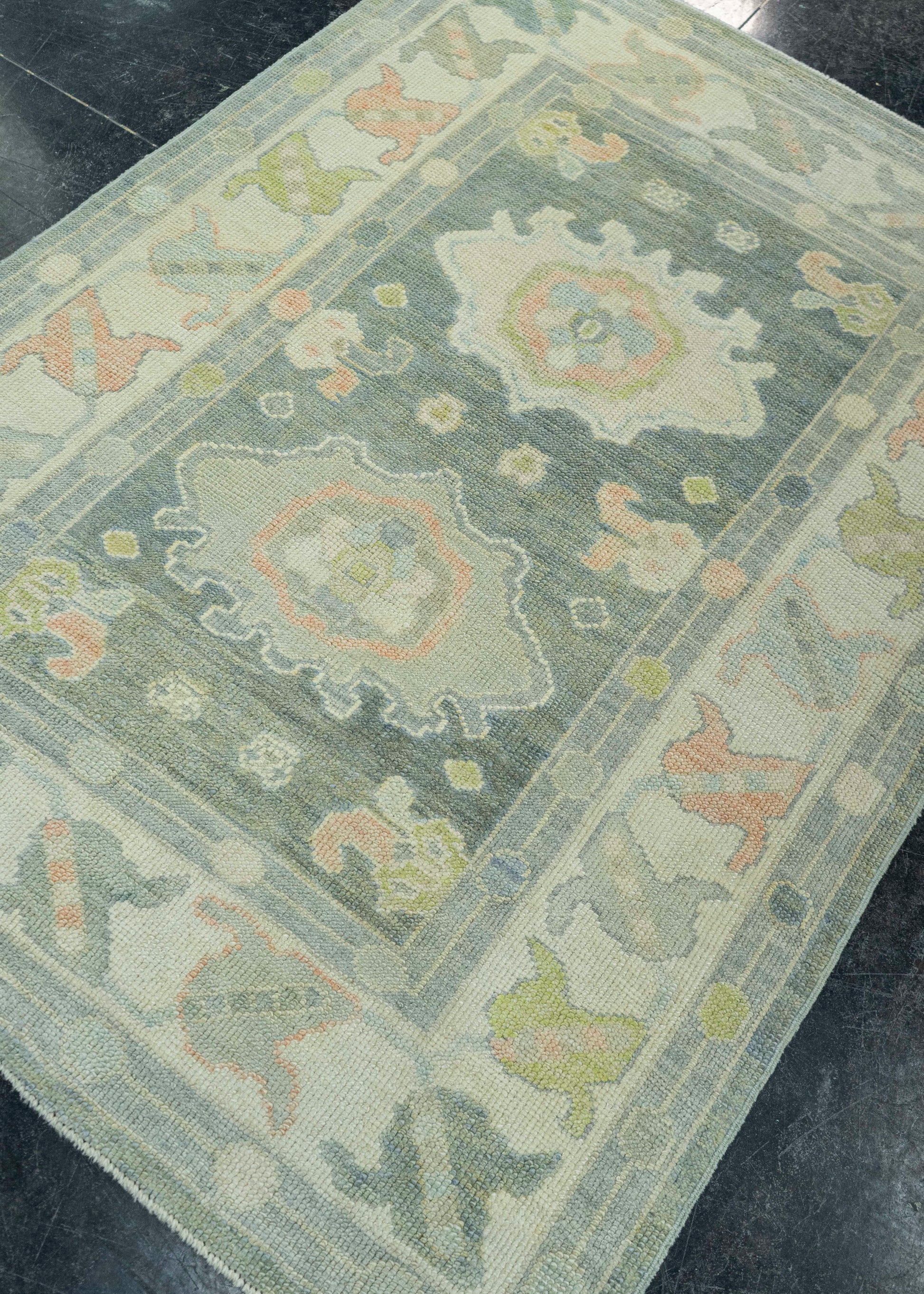 Turkish Oushak Rug 3'10" x 5'4" #20109