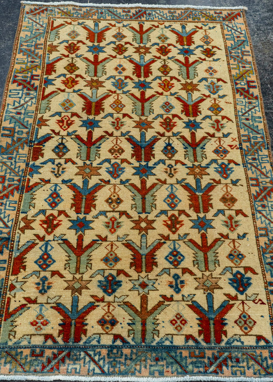 Turkish Vintage Rug  2'3" x 3'10" #22857