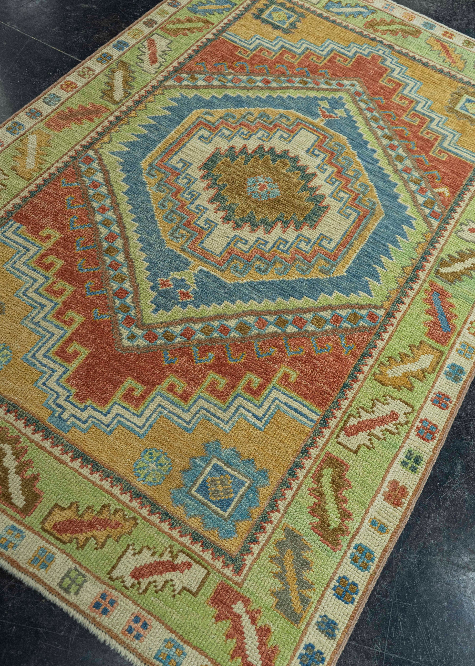Turkish Oushak Rug 4'x 6'3" #19074