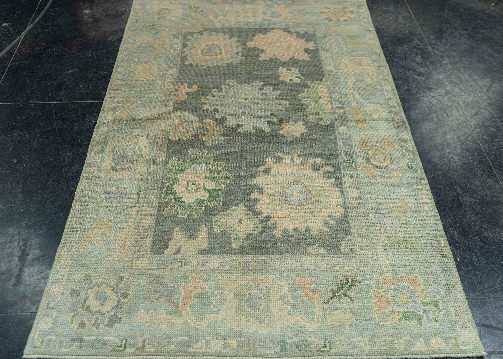 Turkish Oushak Rug 3'9" x 6'2" #19219
