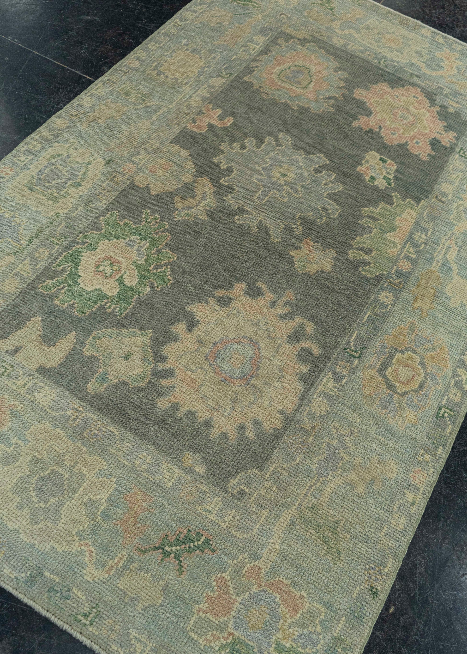 Turkish Oushak Rug 3'9" x 6'2" #19219