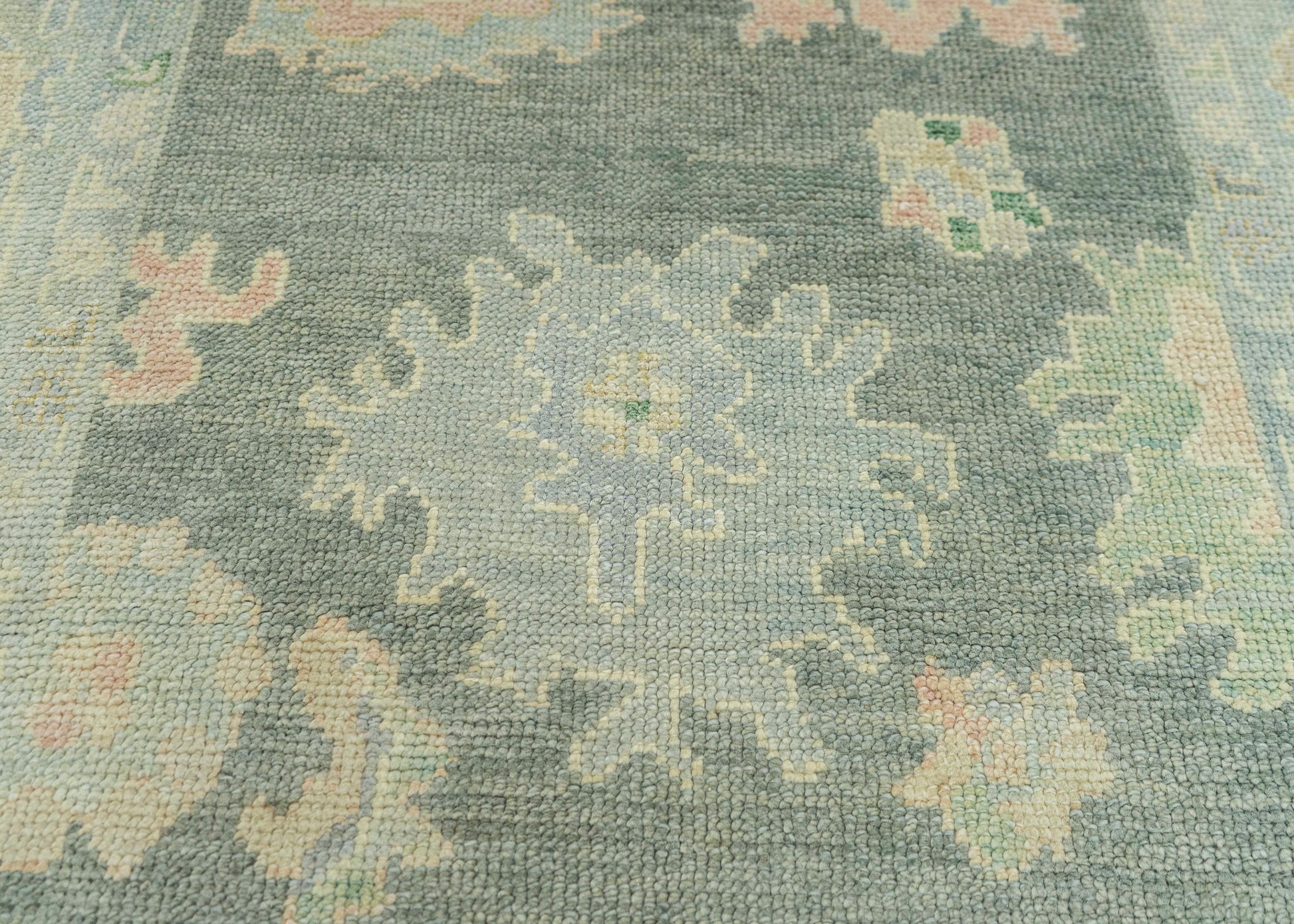 Turkish Oushak Rug 3'9" x 6'2" #19219