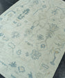 Turkish Oushak Rug 4' x 6'3" #19258
