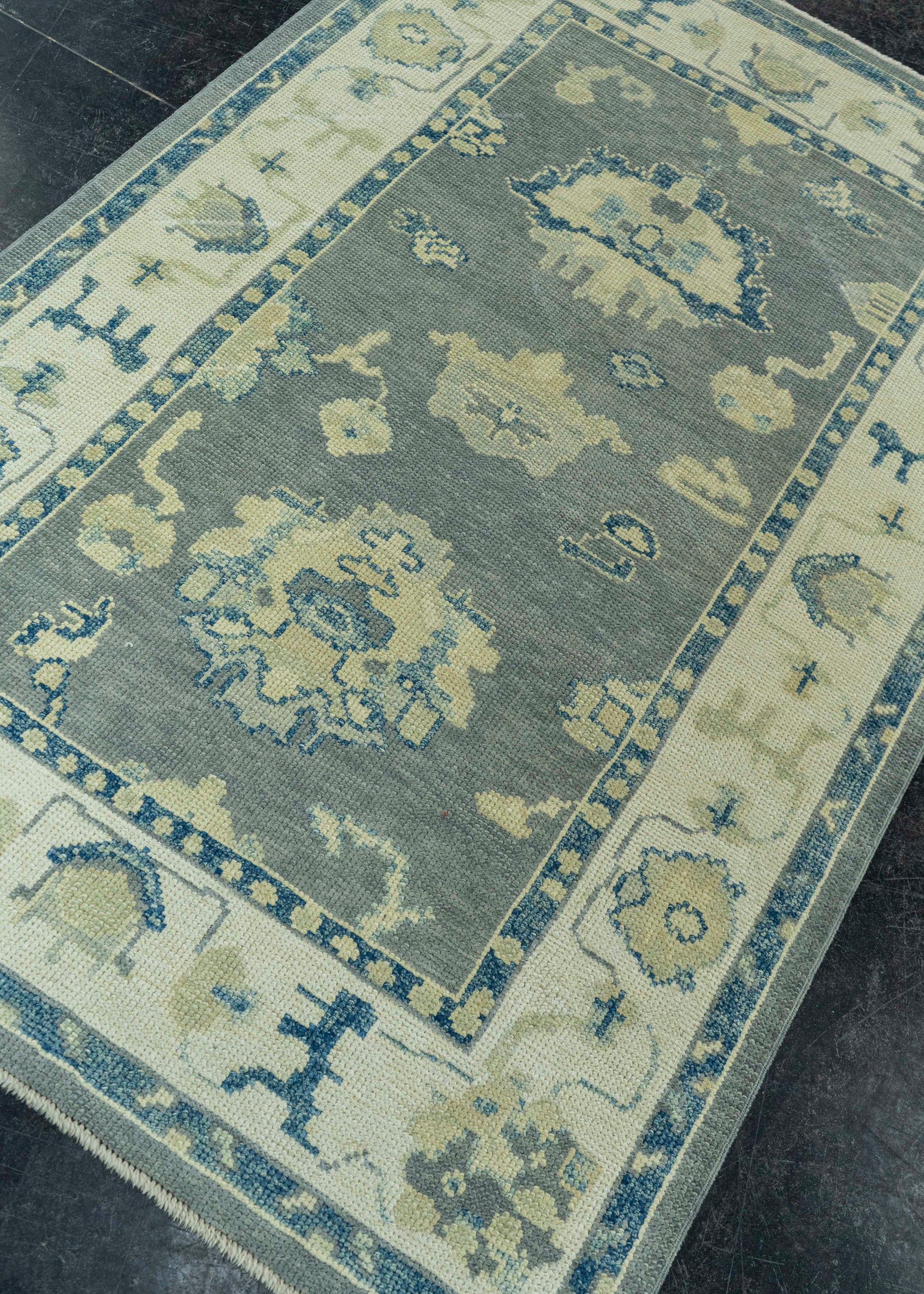 Turkish Oushak Rug 3'10"x 5'10" #19064