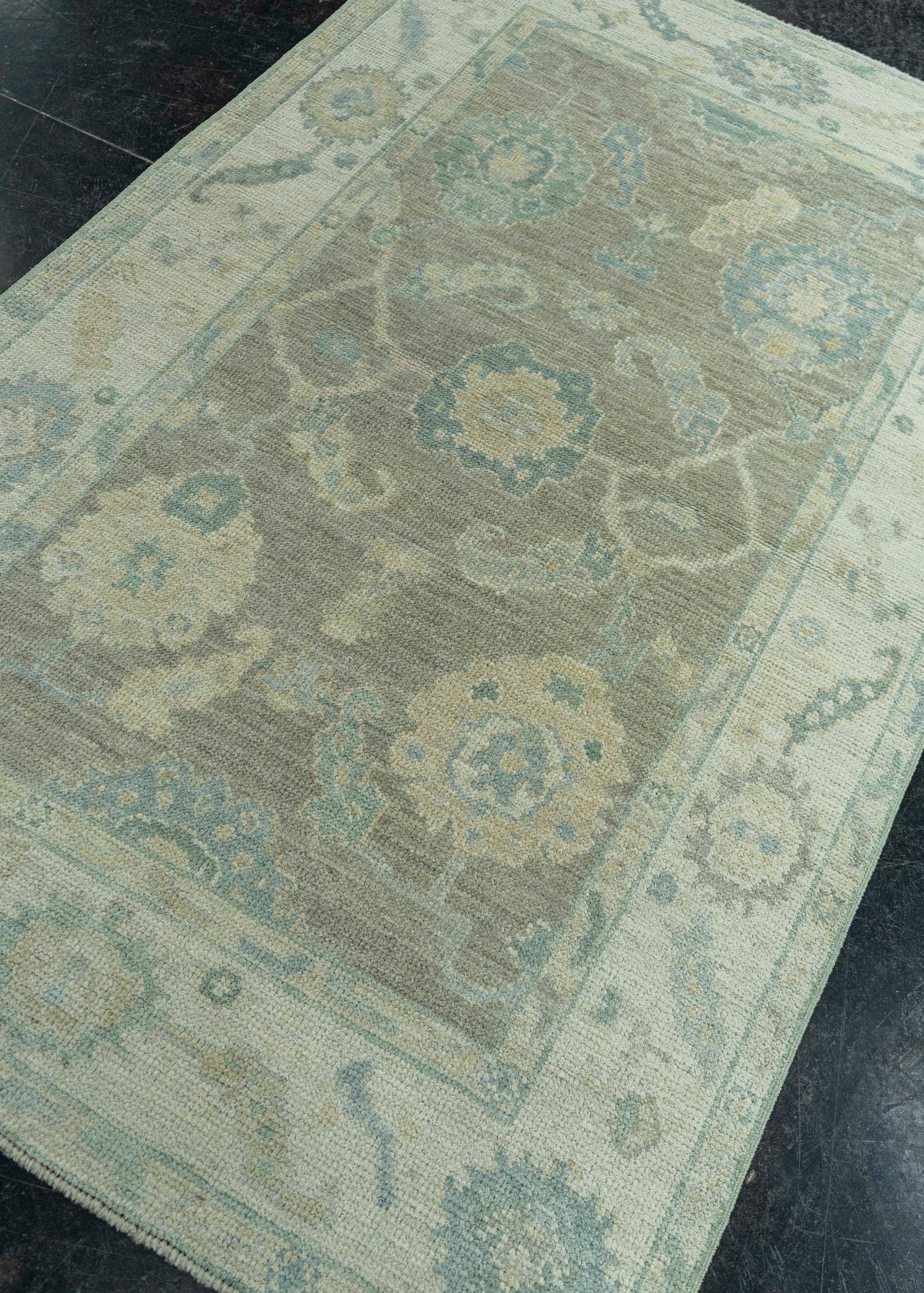 Turkish Oushak Rug 3'11" x 6'3" #19259