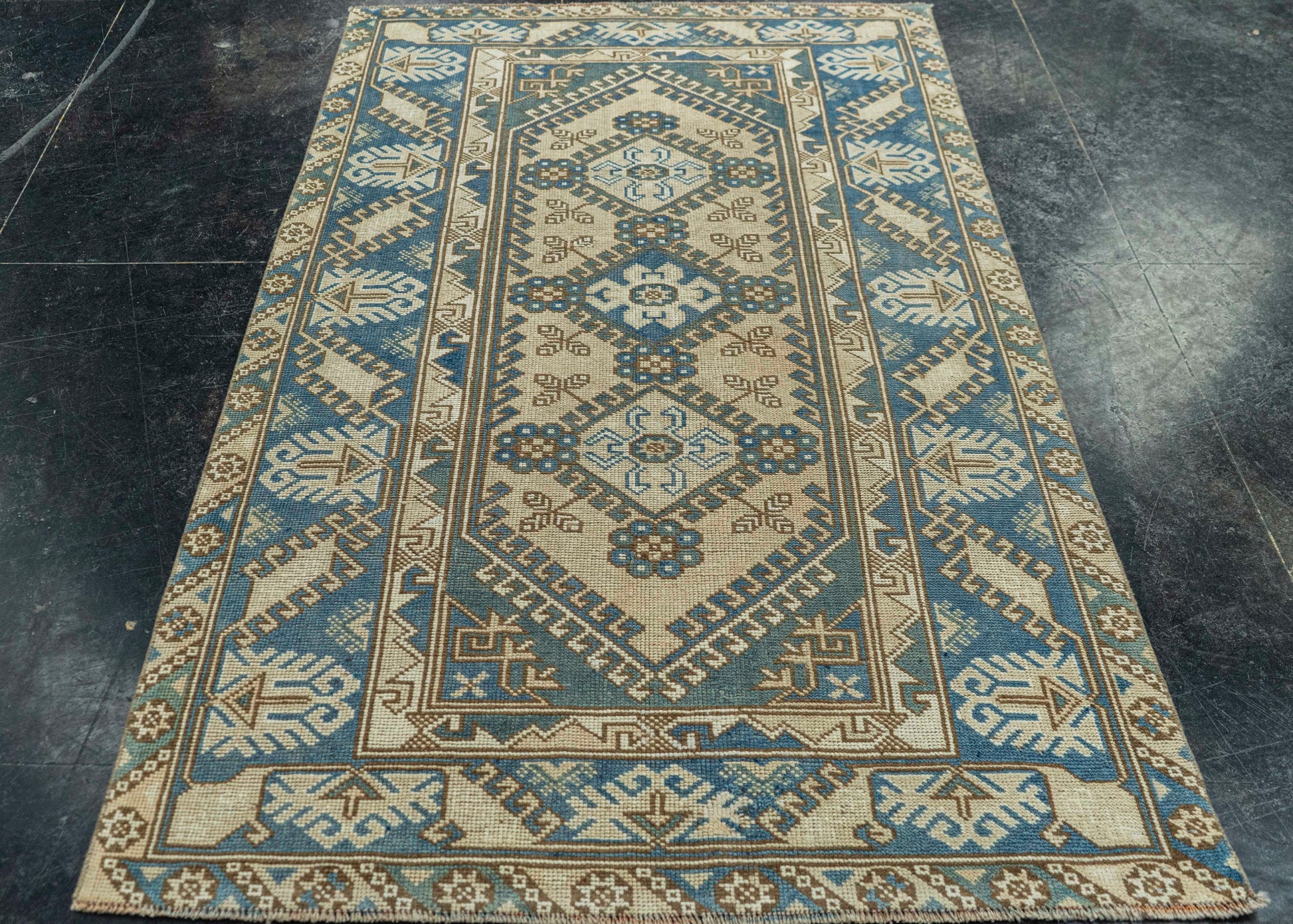 Turkish Vintage Rug 3'10" x 6'4" #20796