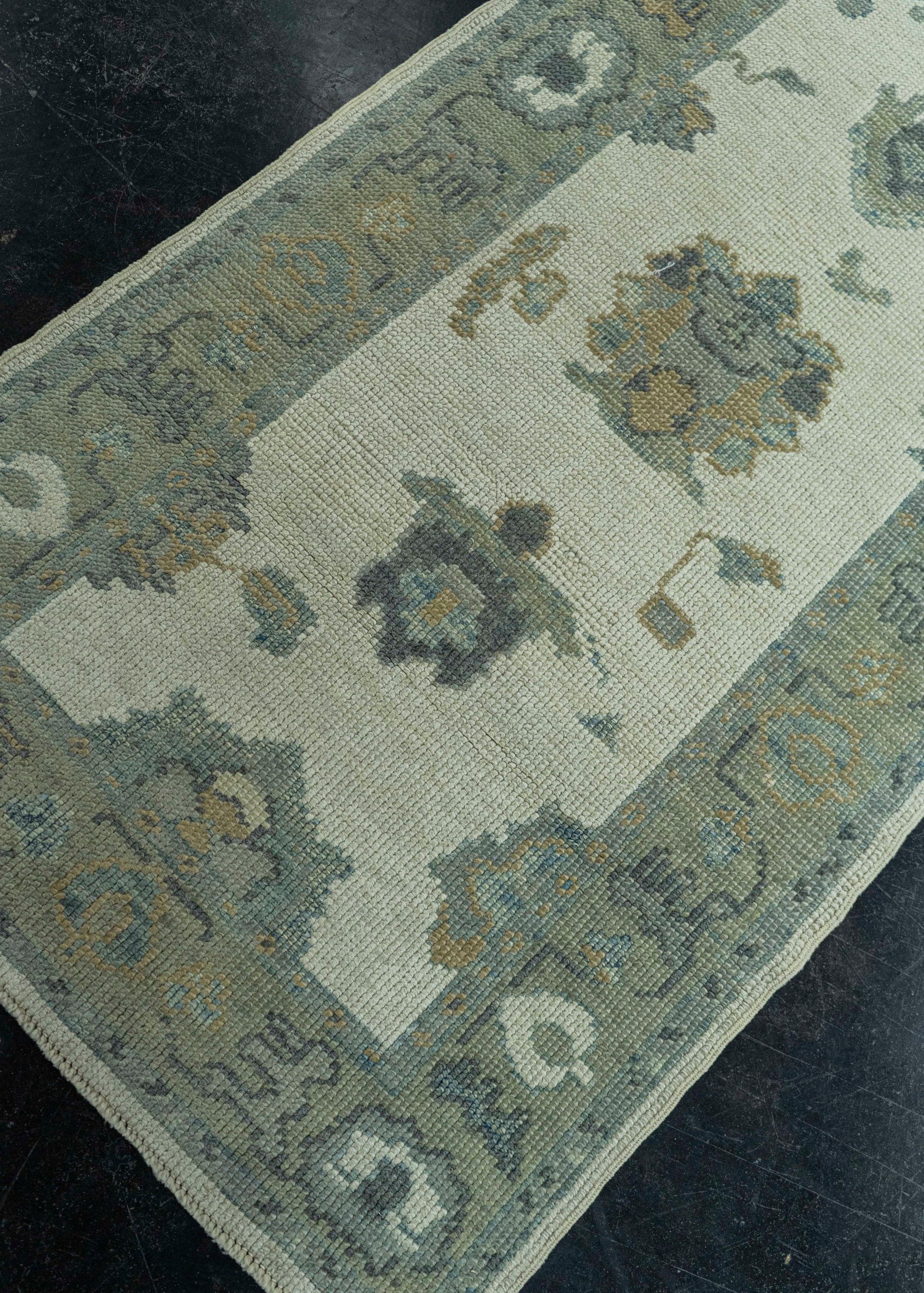 Turkish Oushak Rug 2'5" x 8'6" #19131