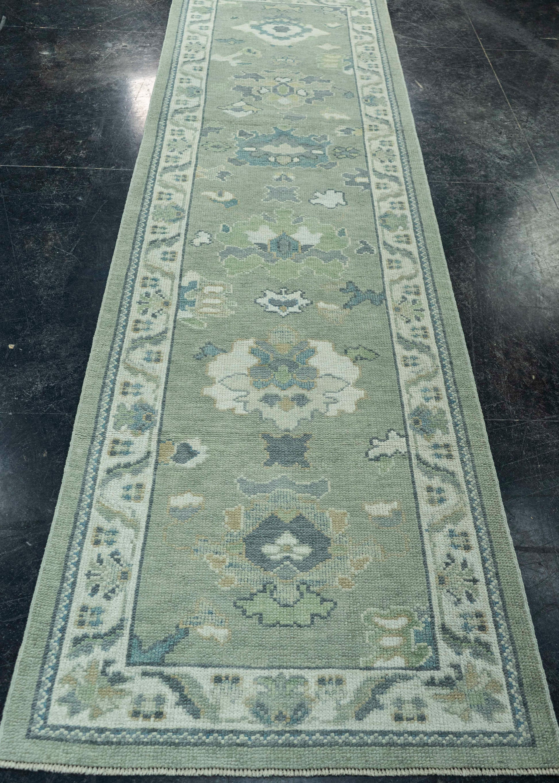 Turkish Oushak Rug 2'9" x 9'10" #19173