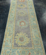 Turkish Oushak Rug 2'8"x 8'4" #19089