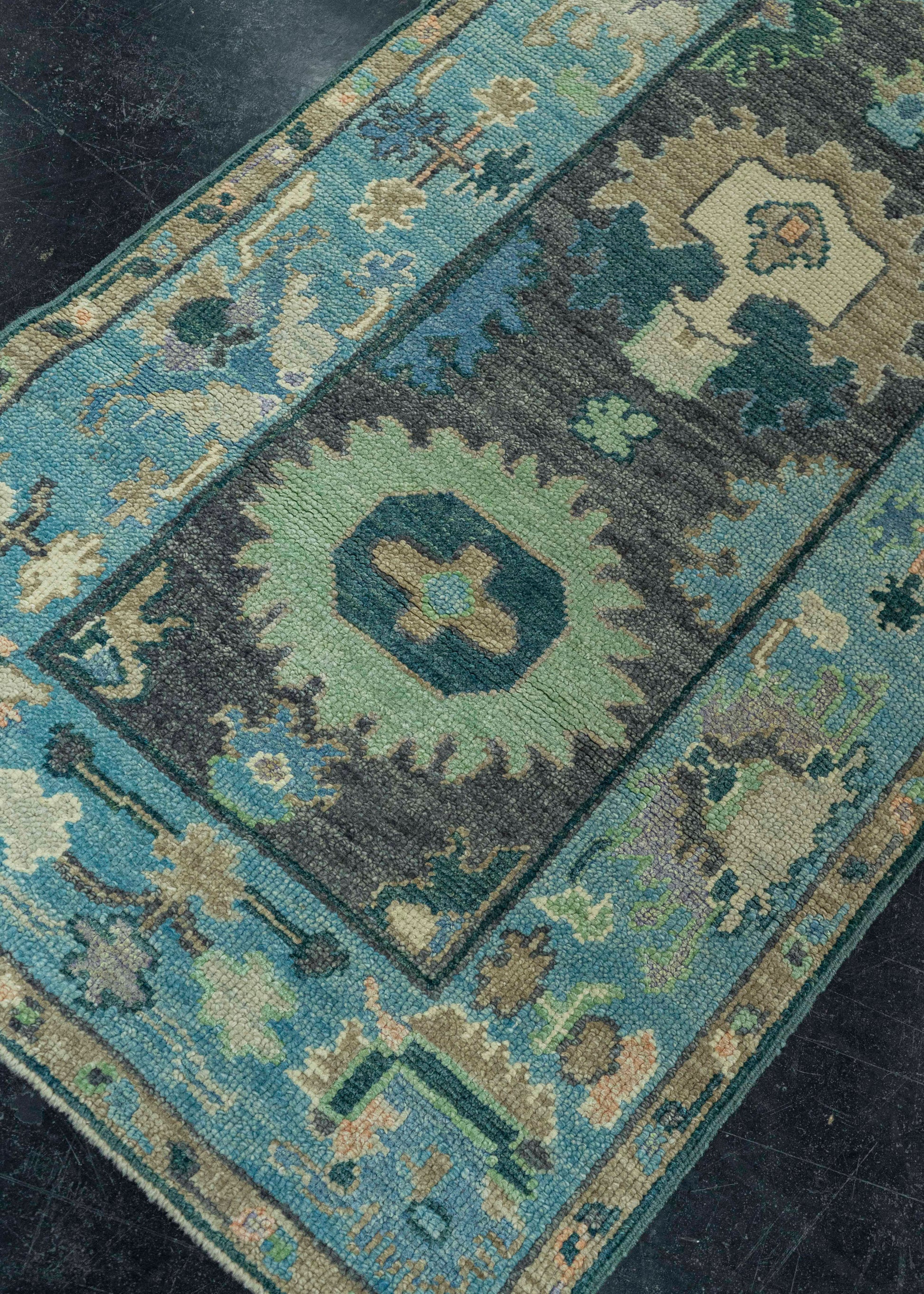 Turkish Oushak Rug 2'9"x 9'2" #19017