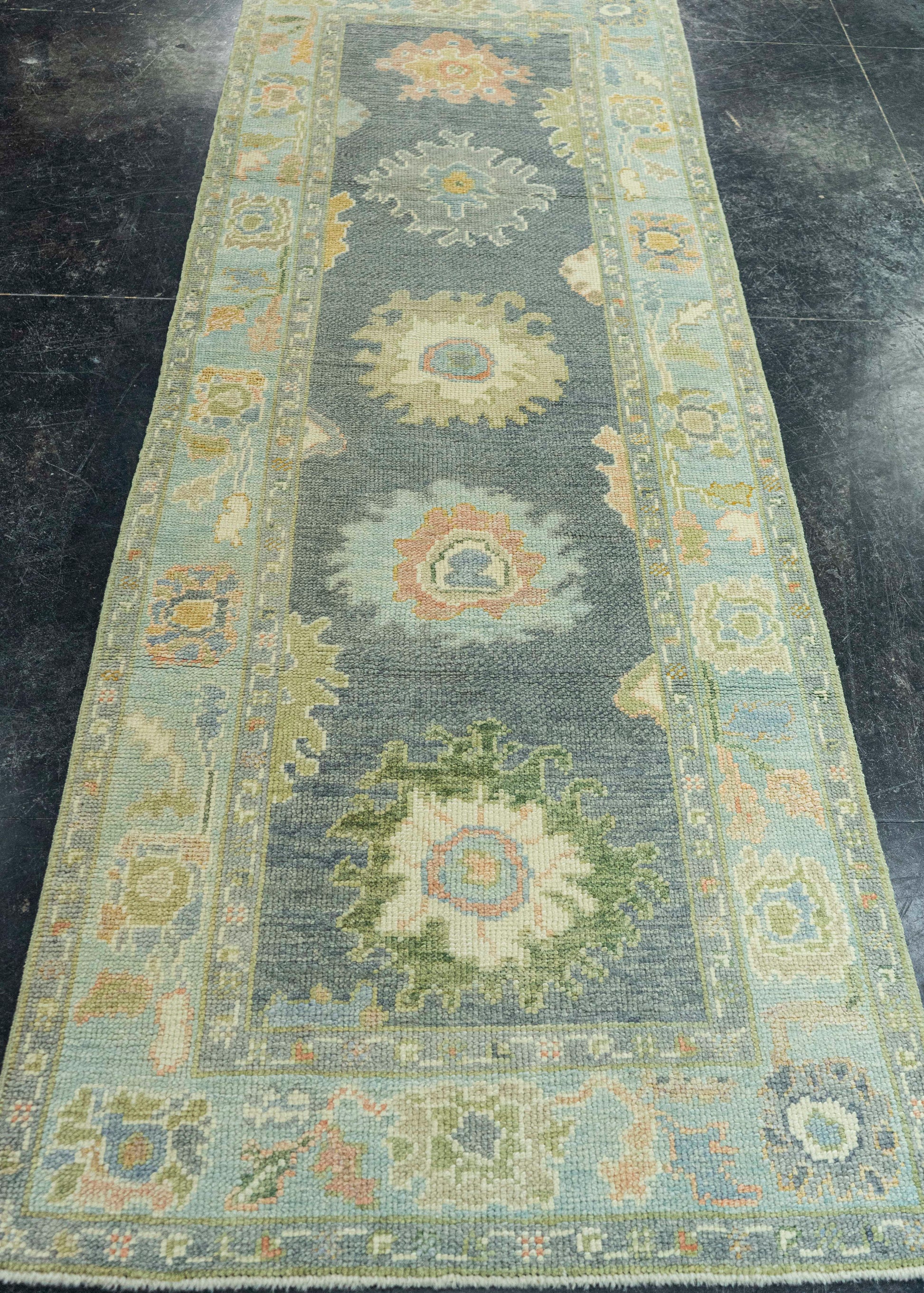 Turkish Oushak Rug 2'10" x 8'3" #19179
