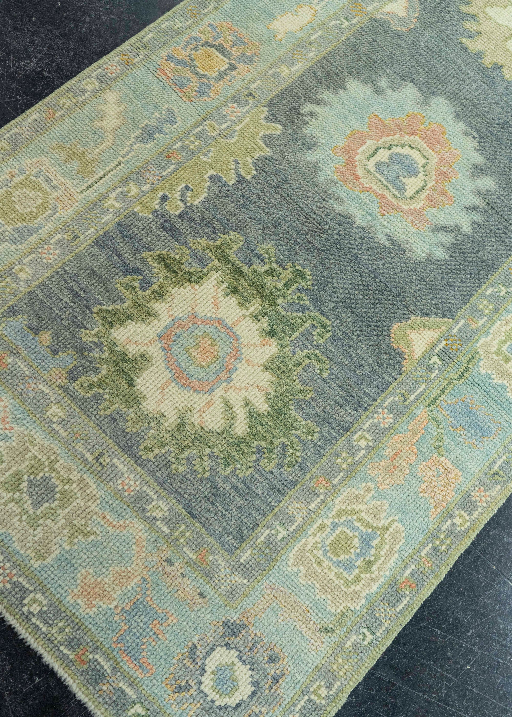 Turkish Oushak Rug 2'10" x 8'3" #19179