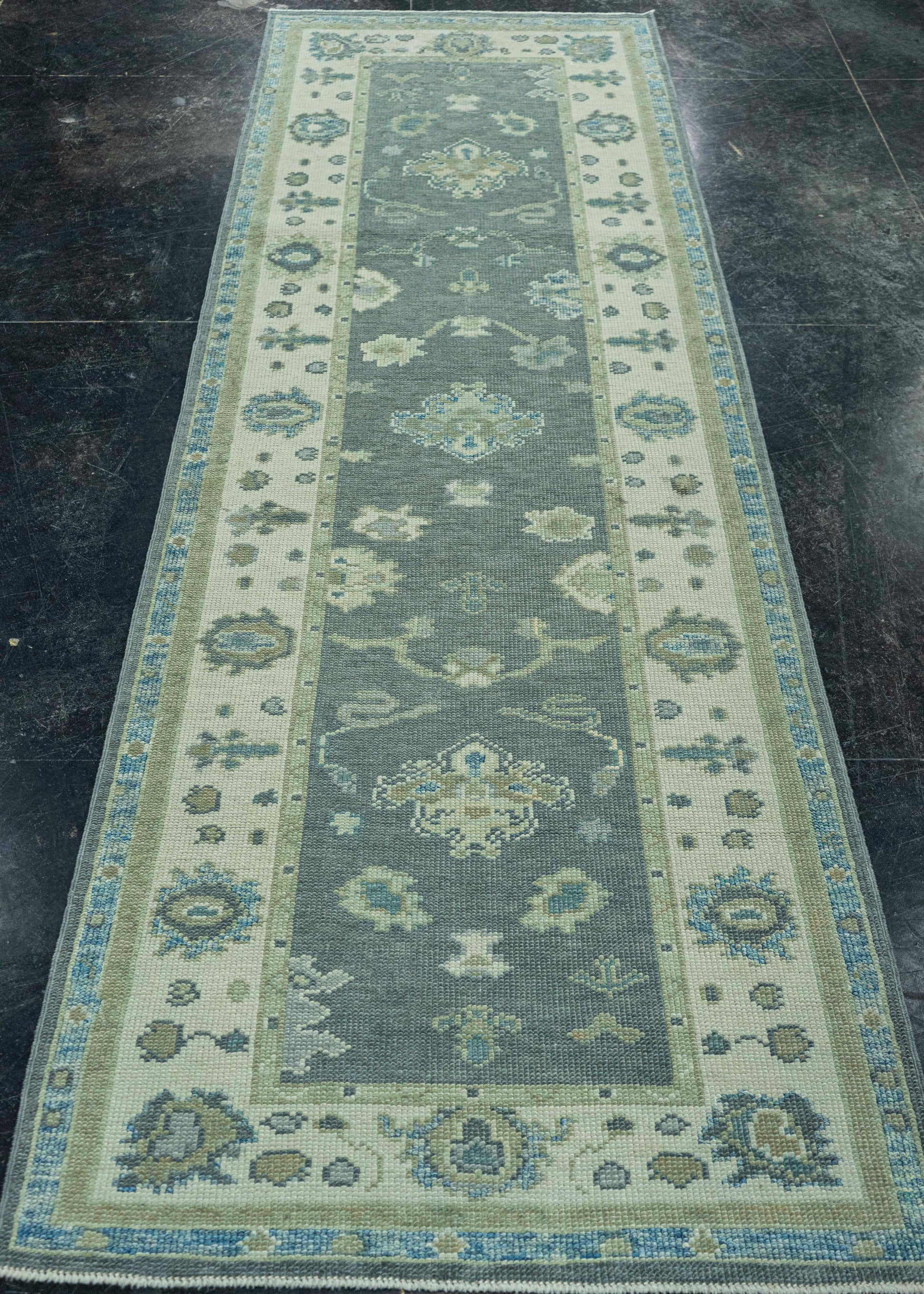 Turkish Oushak Rug 2'10" x 9' #19117