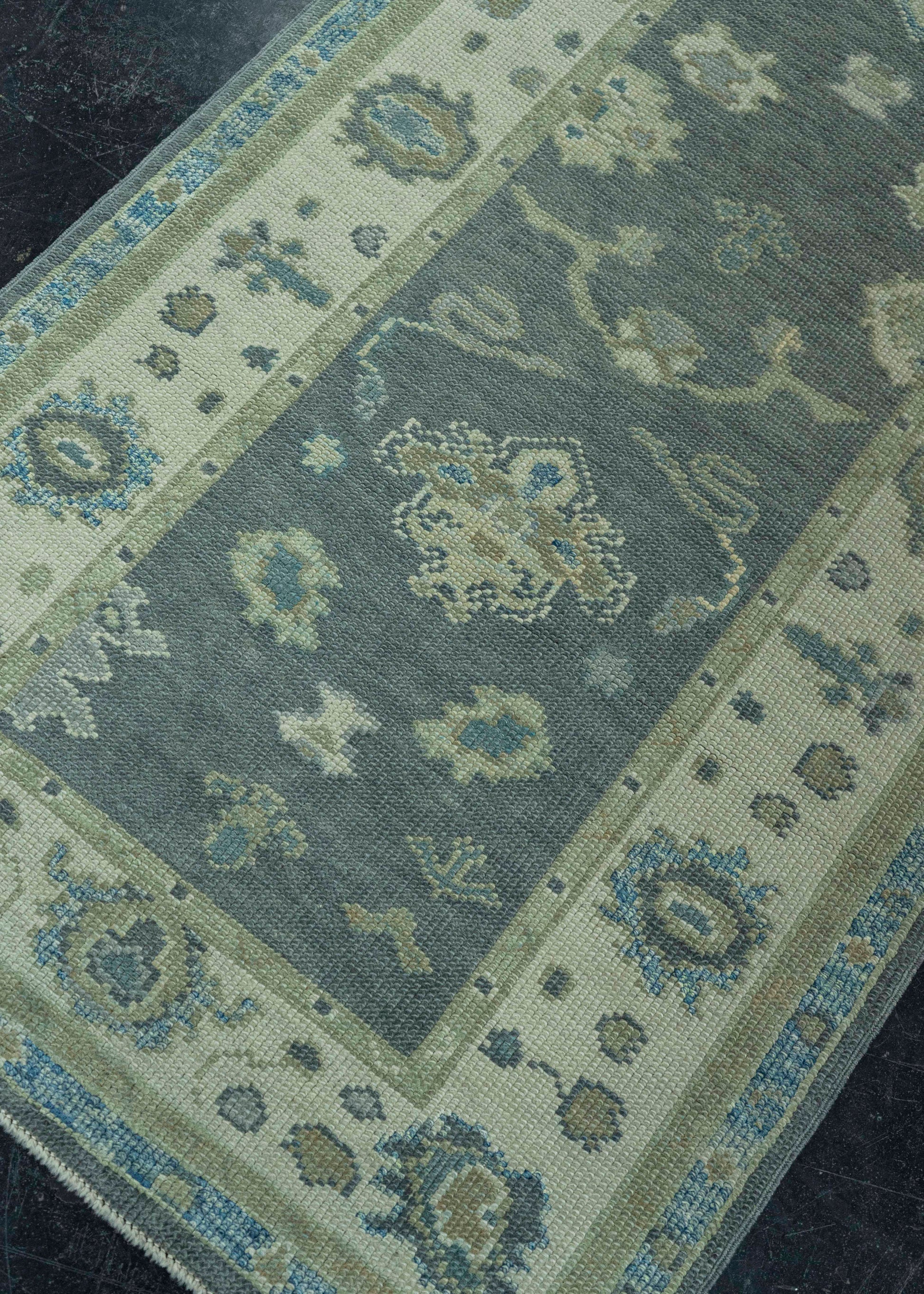 Turkish Oushak Rug 2'10" x 9' #19117