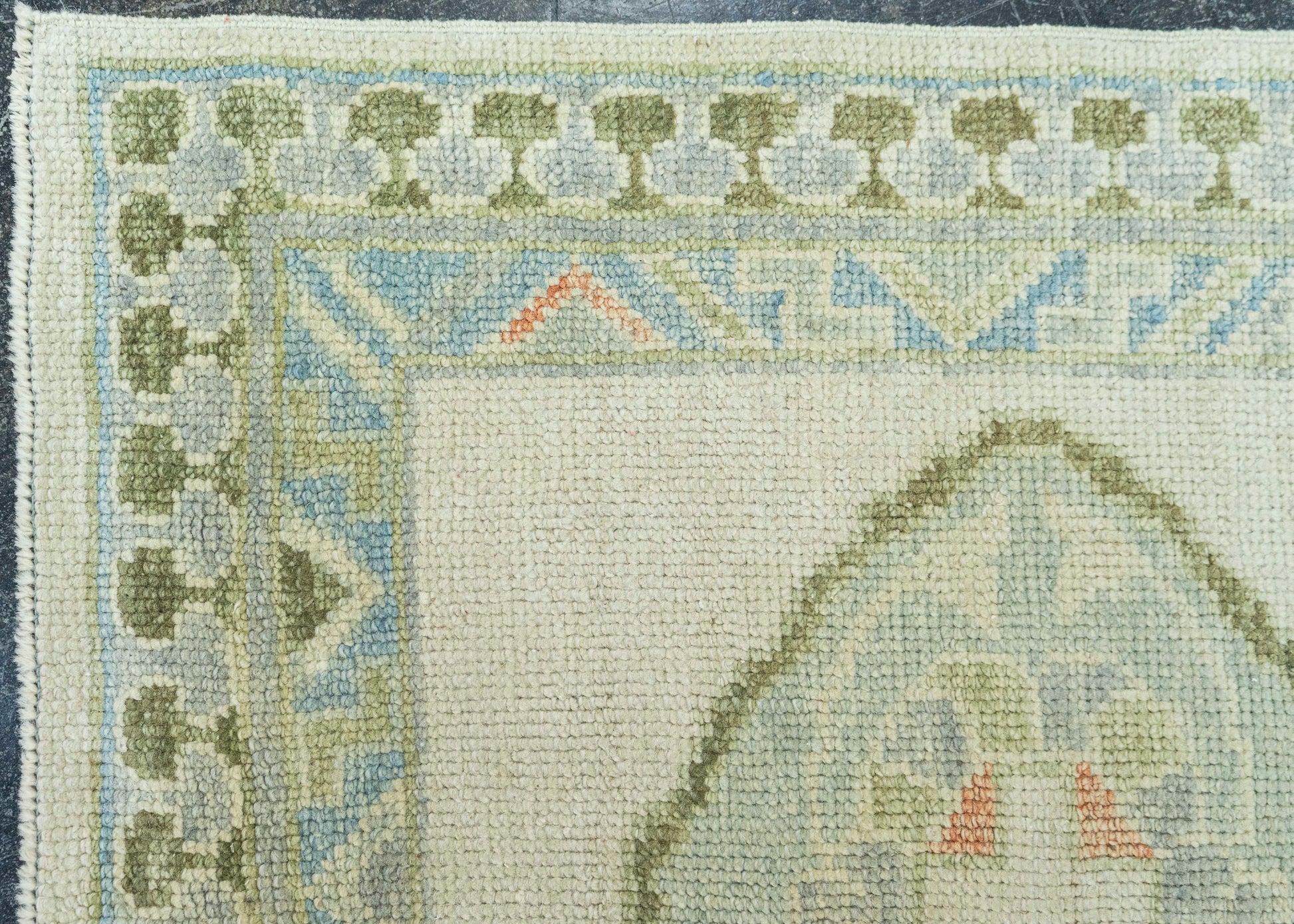 Turkish Oushak Rug 2'7" x 8'4" #19158