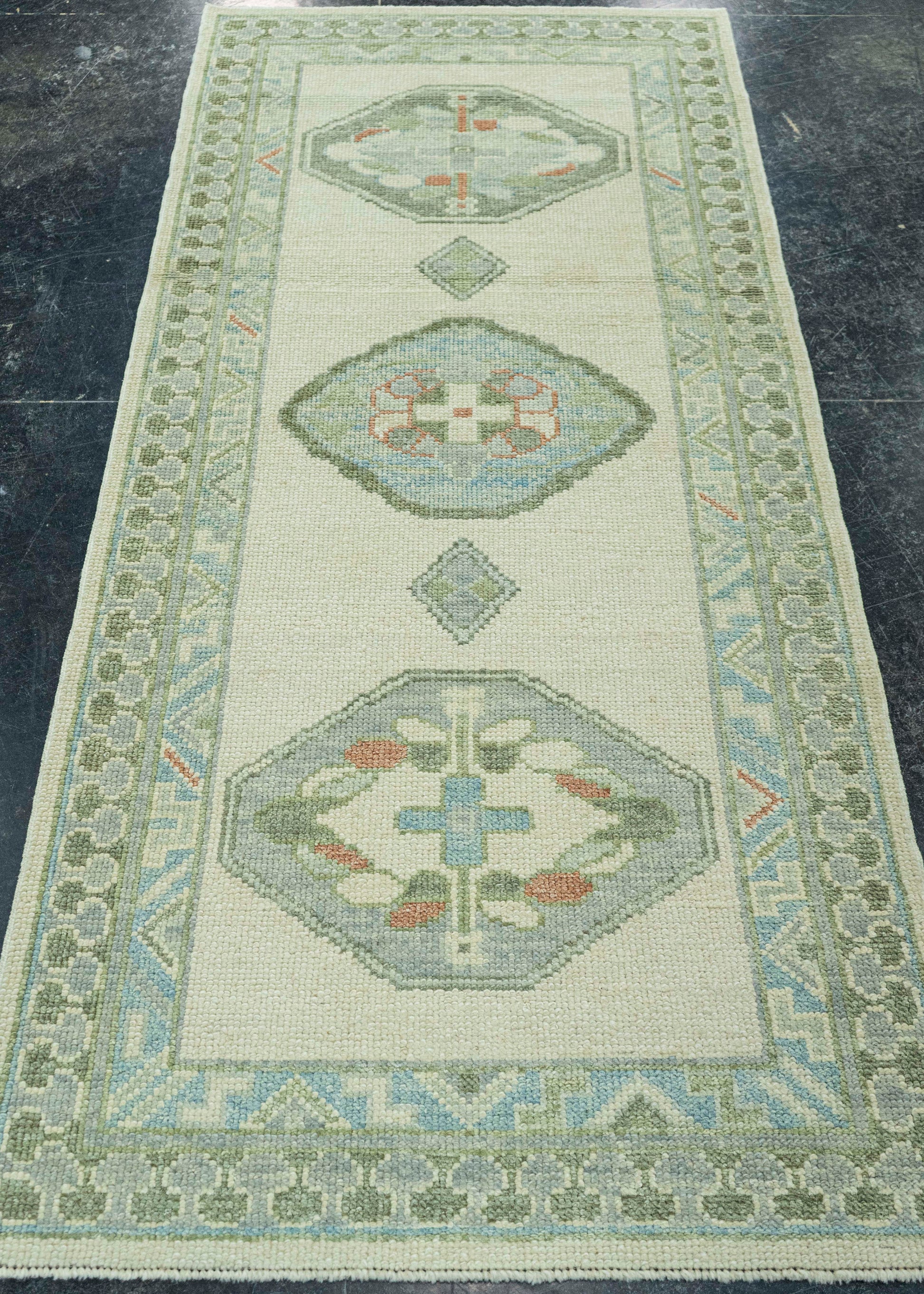 Turkish Oushak Rug 2'10" x 6'5" #20013
