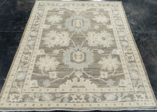 Oushak Rug 4'0" x 5'11" #22725