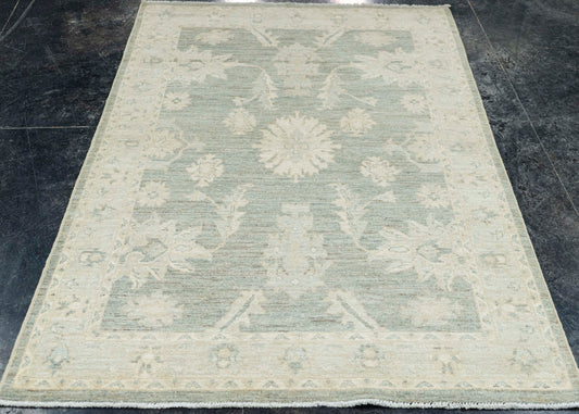 Oushak Rug 4'1" x 6'3" #22745