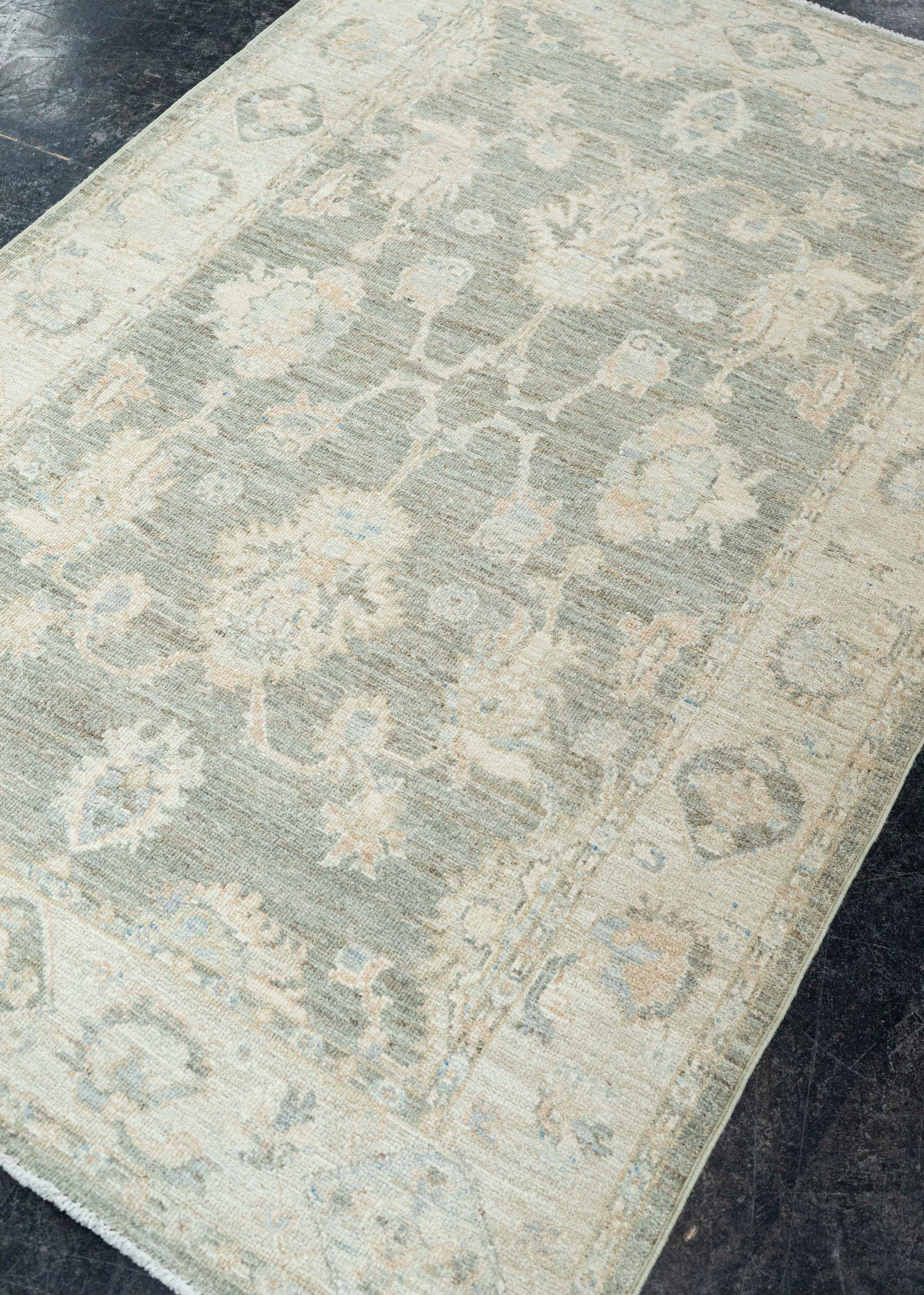Turkish Oushak Rug 3'9" x 5'9" #22748