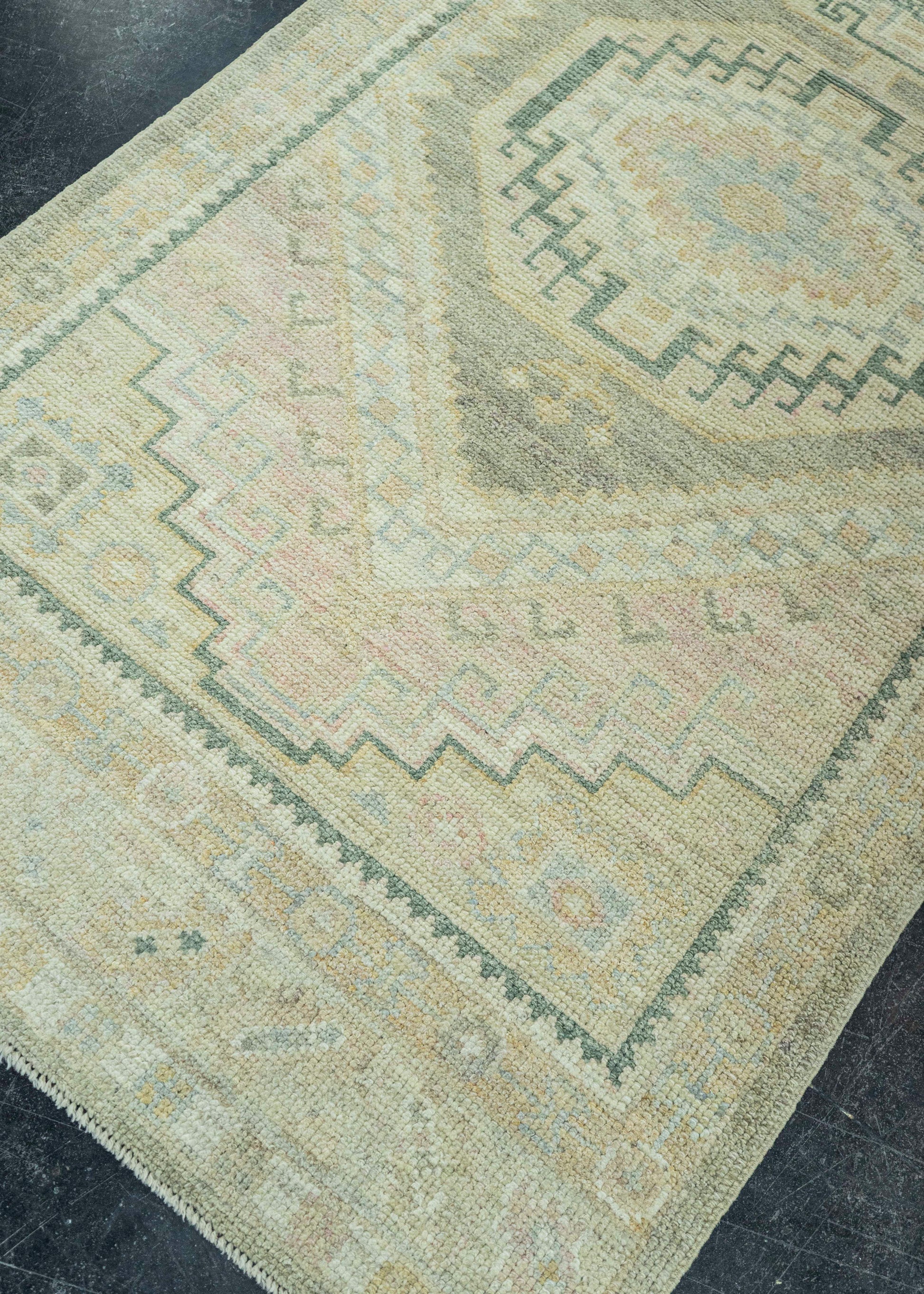 Turkish Oushak Rug 3'1" x 7'5" #19277