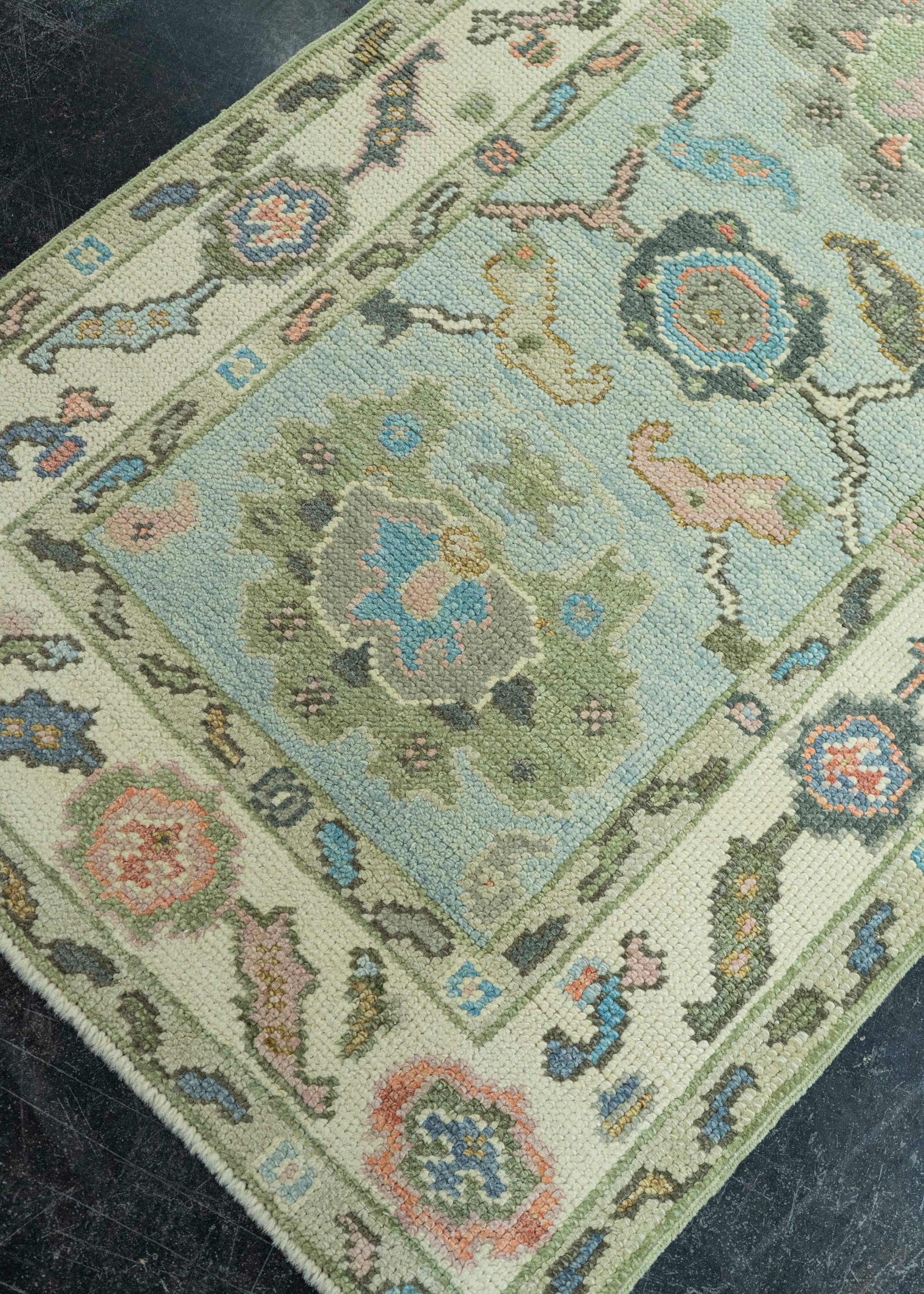 Turkish Oushak Rug 2'7" x 6'2" #19220