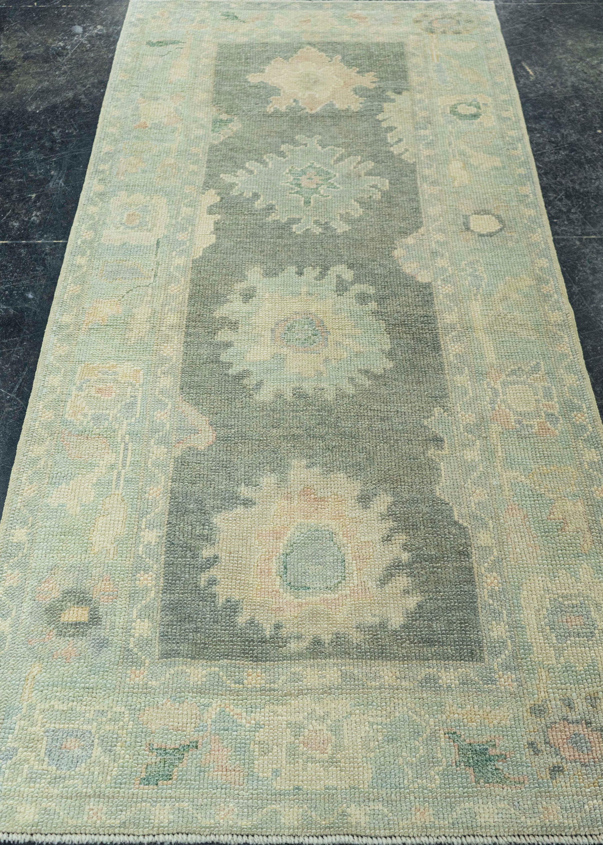 Turkish Oushak Rug 3'1"x 6'7" #19006