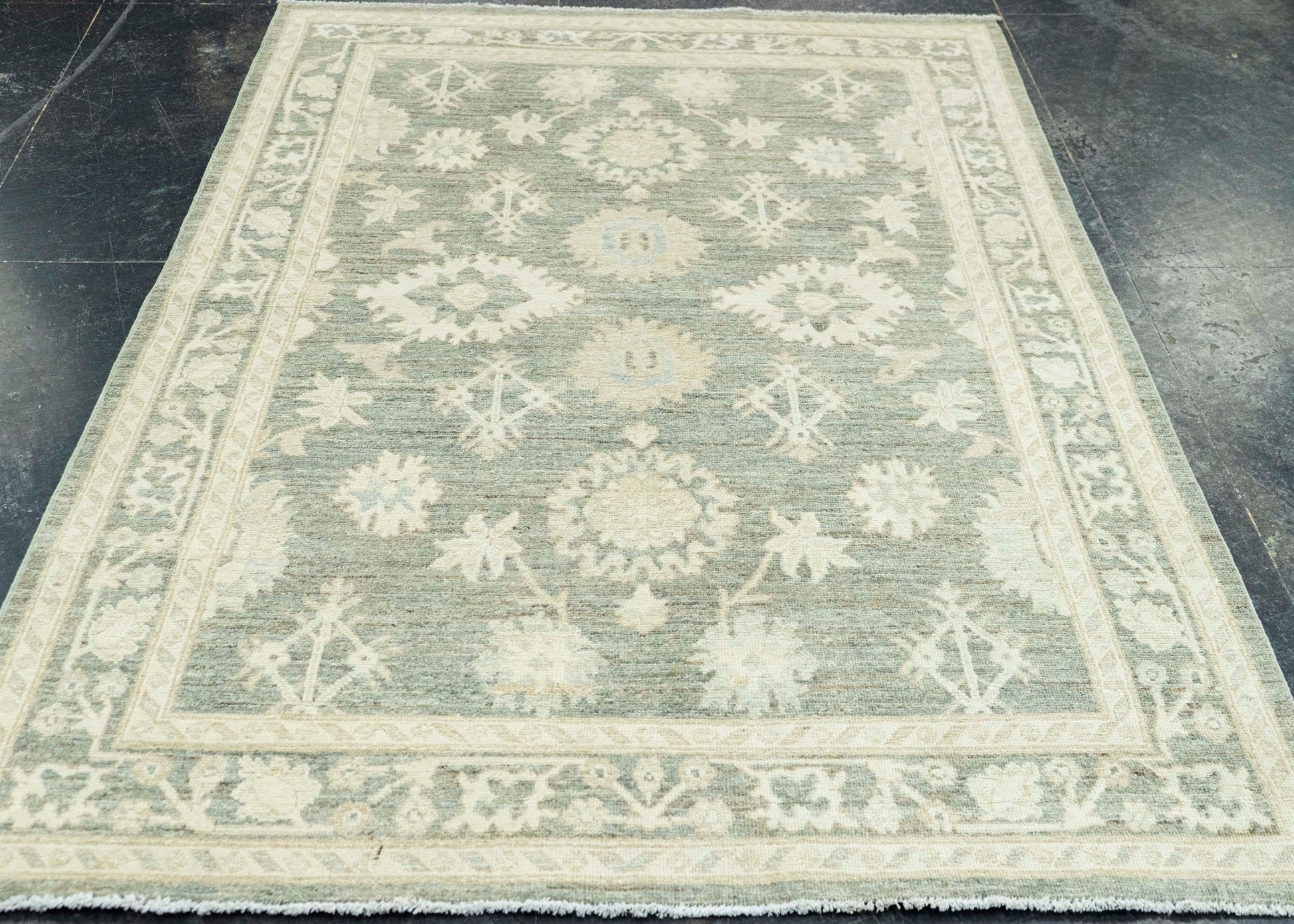 Oushak Rug 4'11" x 6'8" #22695