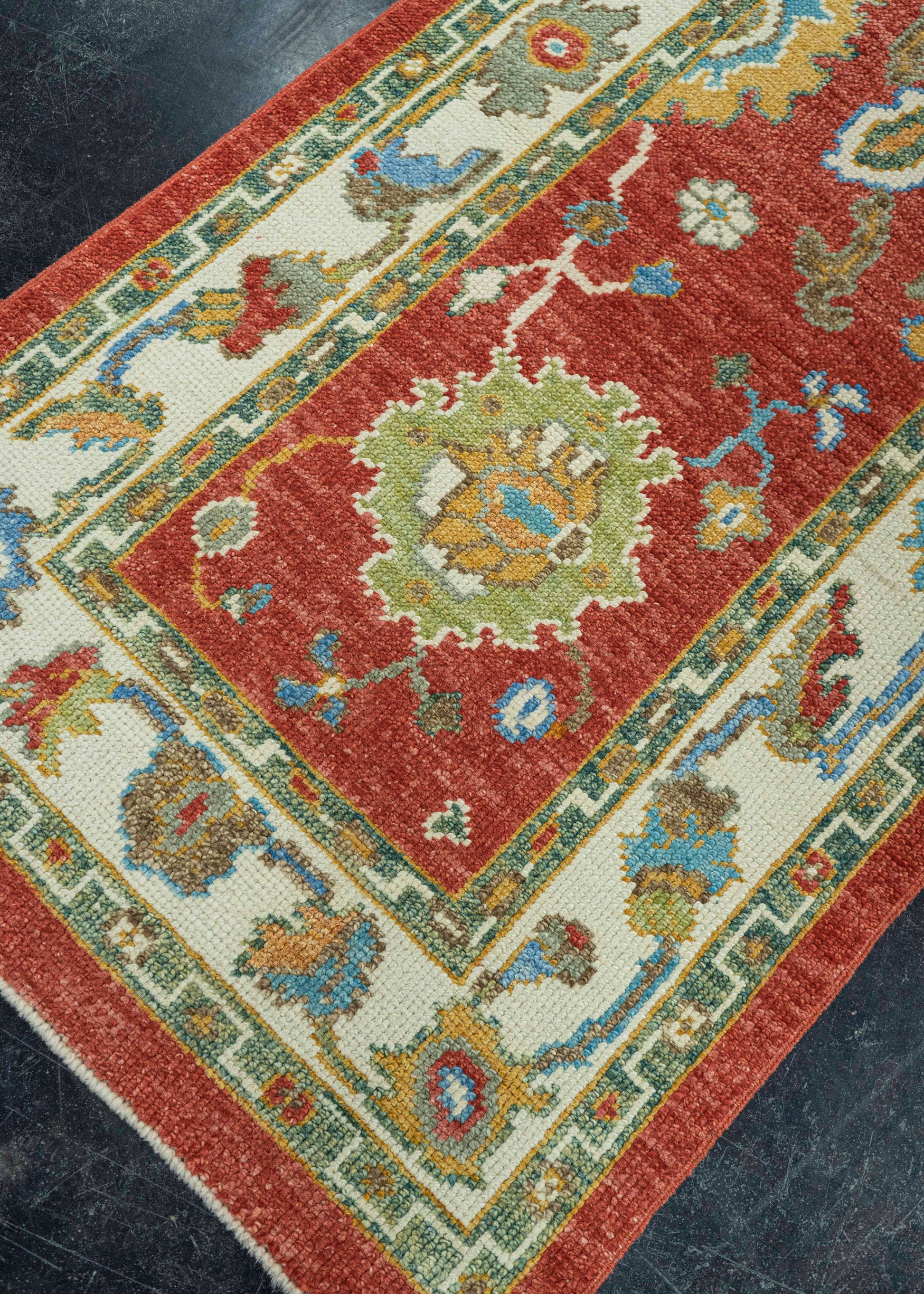 Turkish Oushak Rug 2'7" x 6'2" #19523
