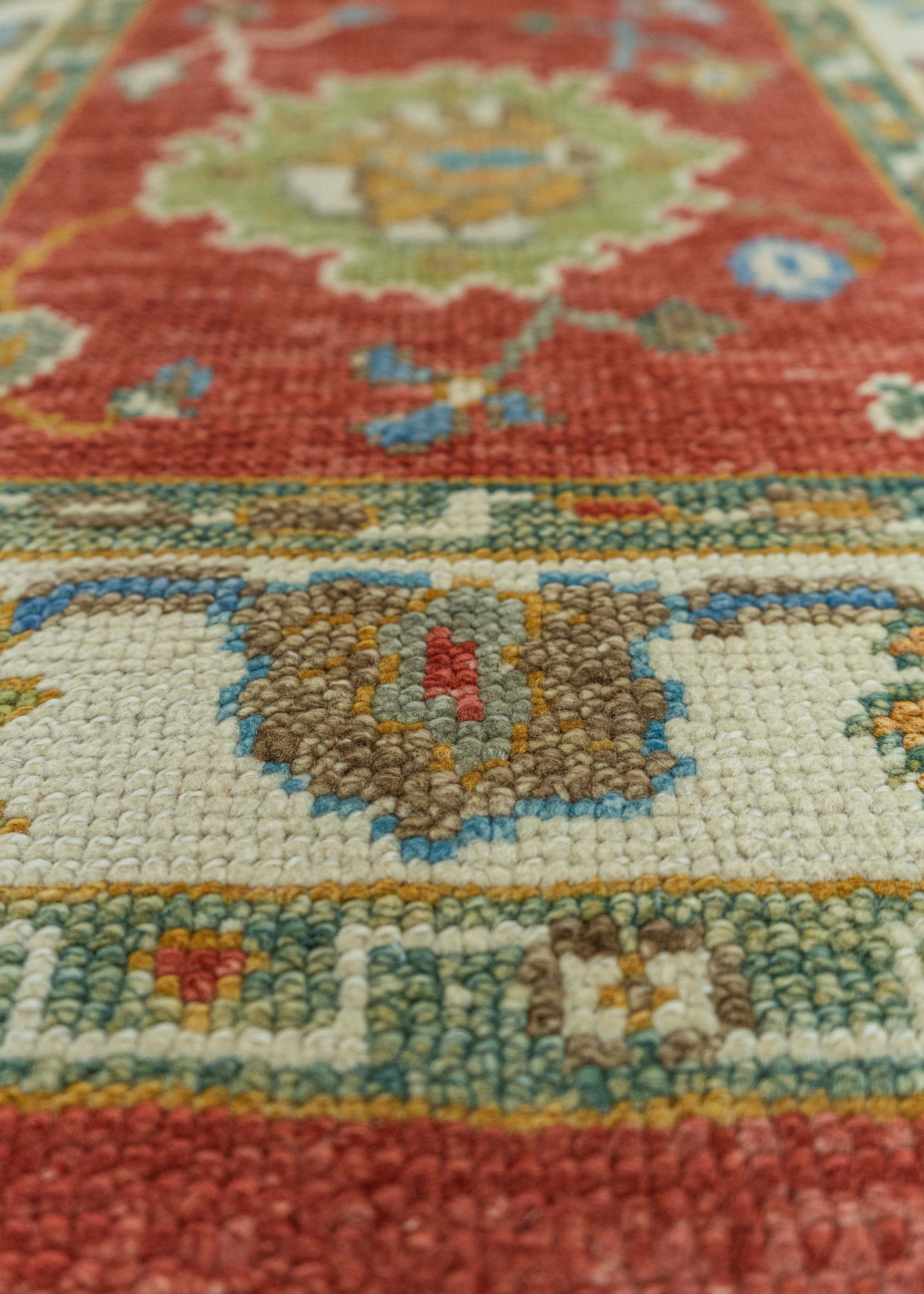Turkish Oushak Rug 2'7" x 6'2" #19523