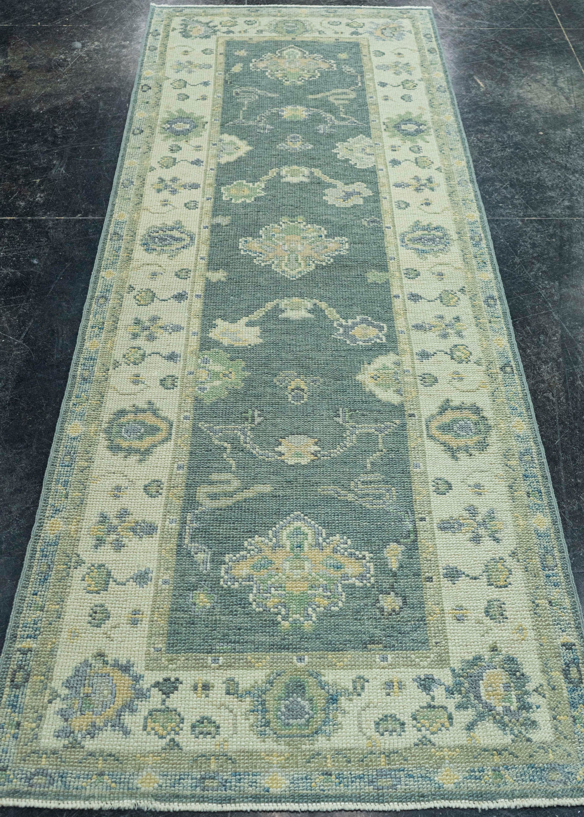 Turkish Oushak Rug 2'9" x 7'6" #19136