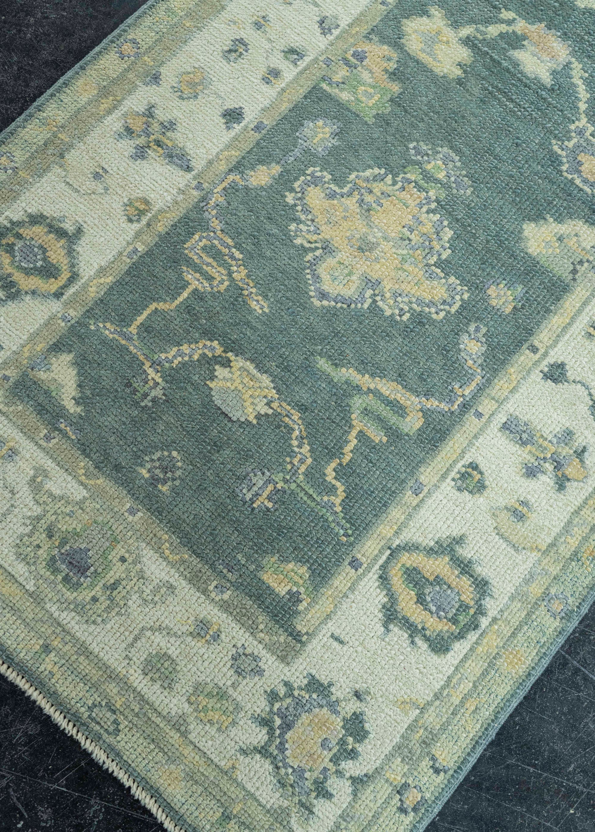 Turkish Oushak Rug 2'10" x 7'9" #19192