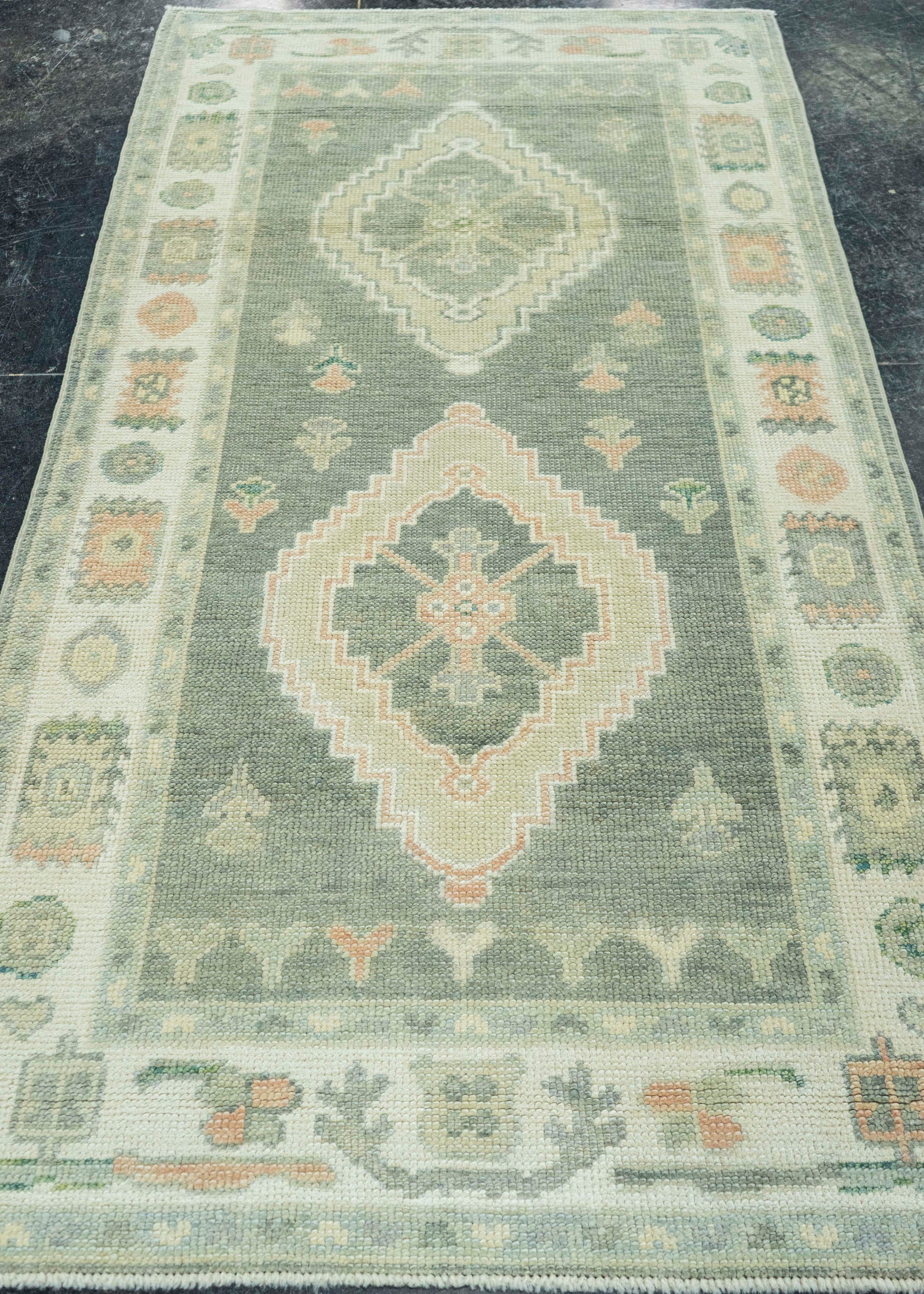 Turkish Oushak Rug 3'2"x 6'1" #19033