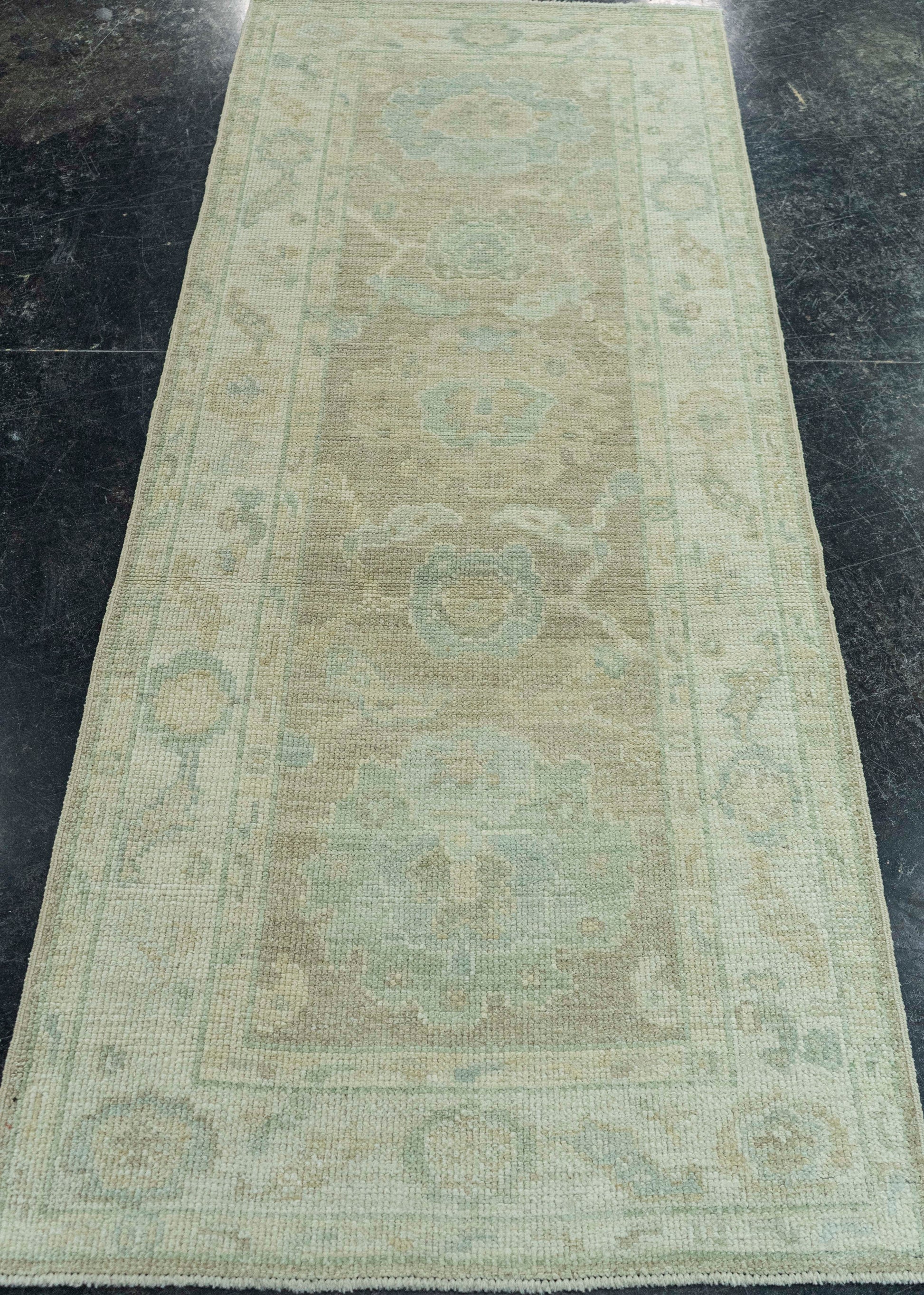 Turkish Oushak Rug 2'7" x 6'2" #19466